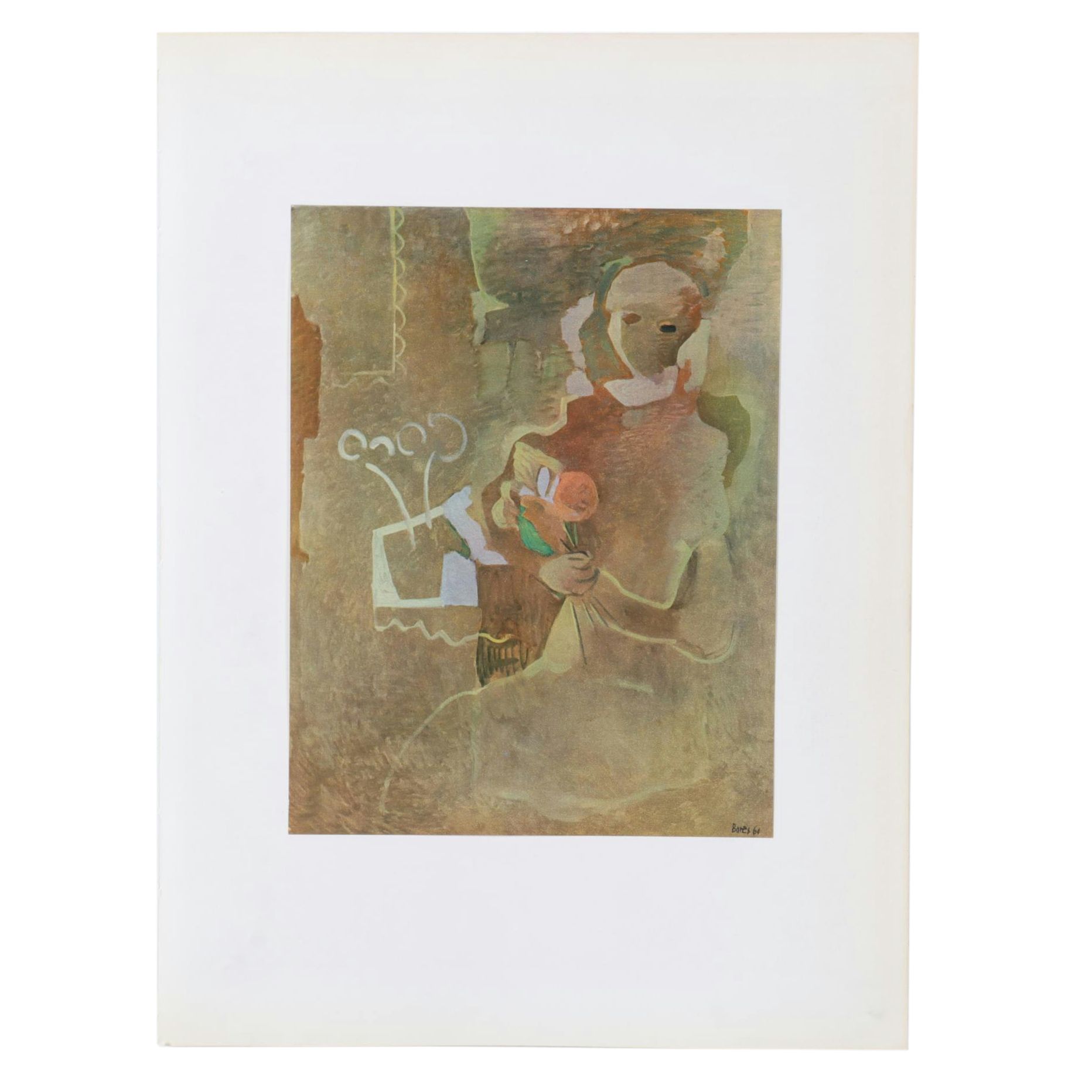 Francisco Borès Lopez Heliogravure "The Sailor's Wife" From "Borès," 1961