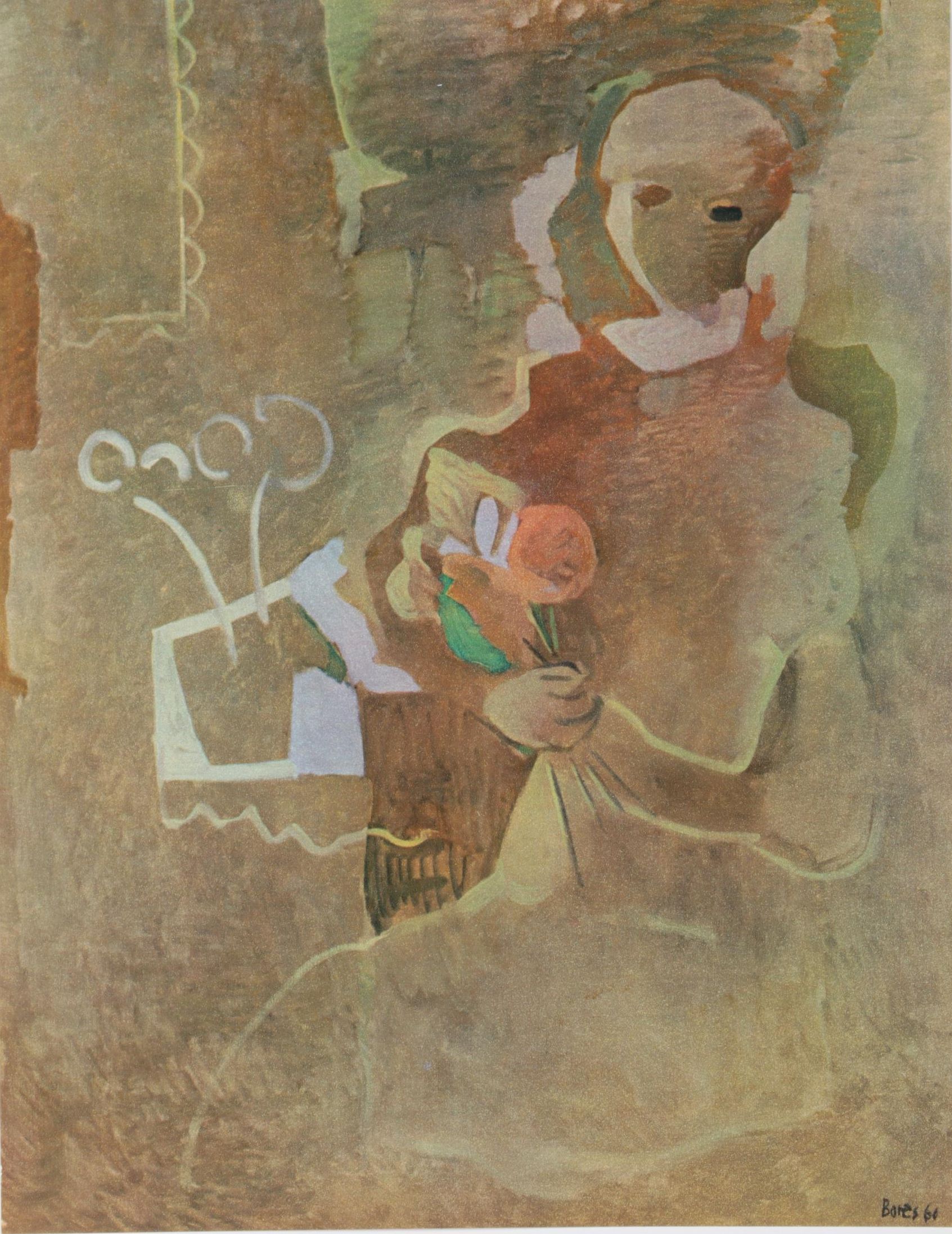 Francisco Borès Lopez Heliogravure "The Sailor's Wife" From "Borès," 1961