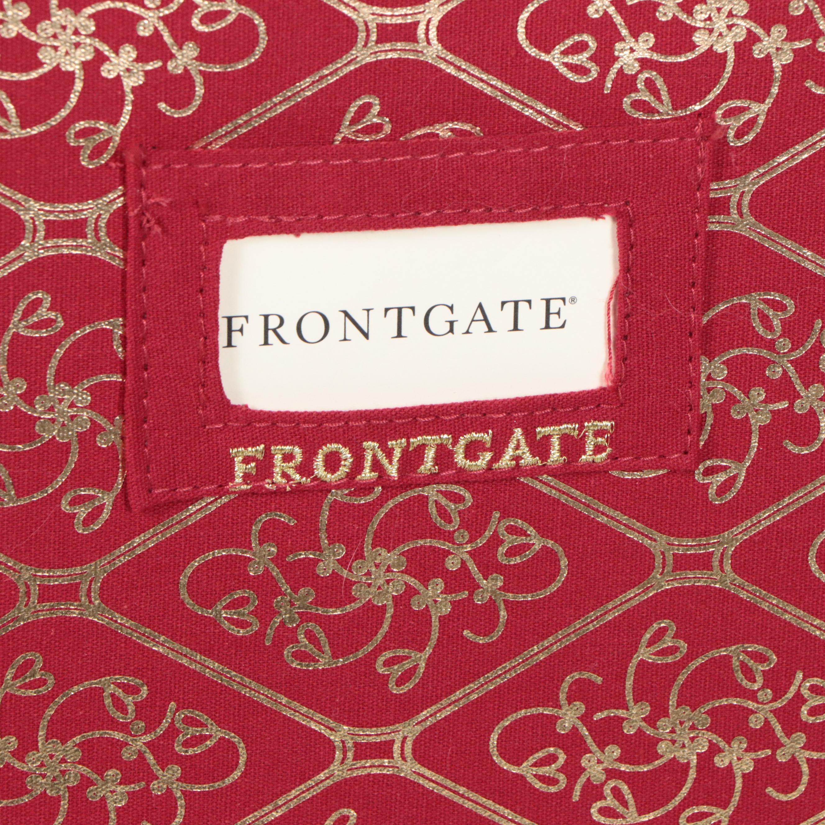 Frontgate Ornament Storage Container with Glass and Other Christmas Ornaments