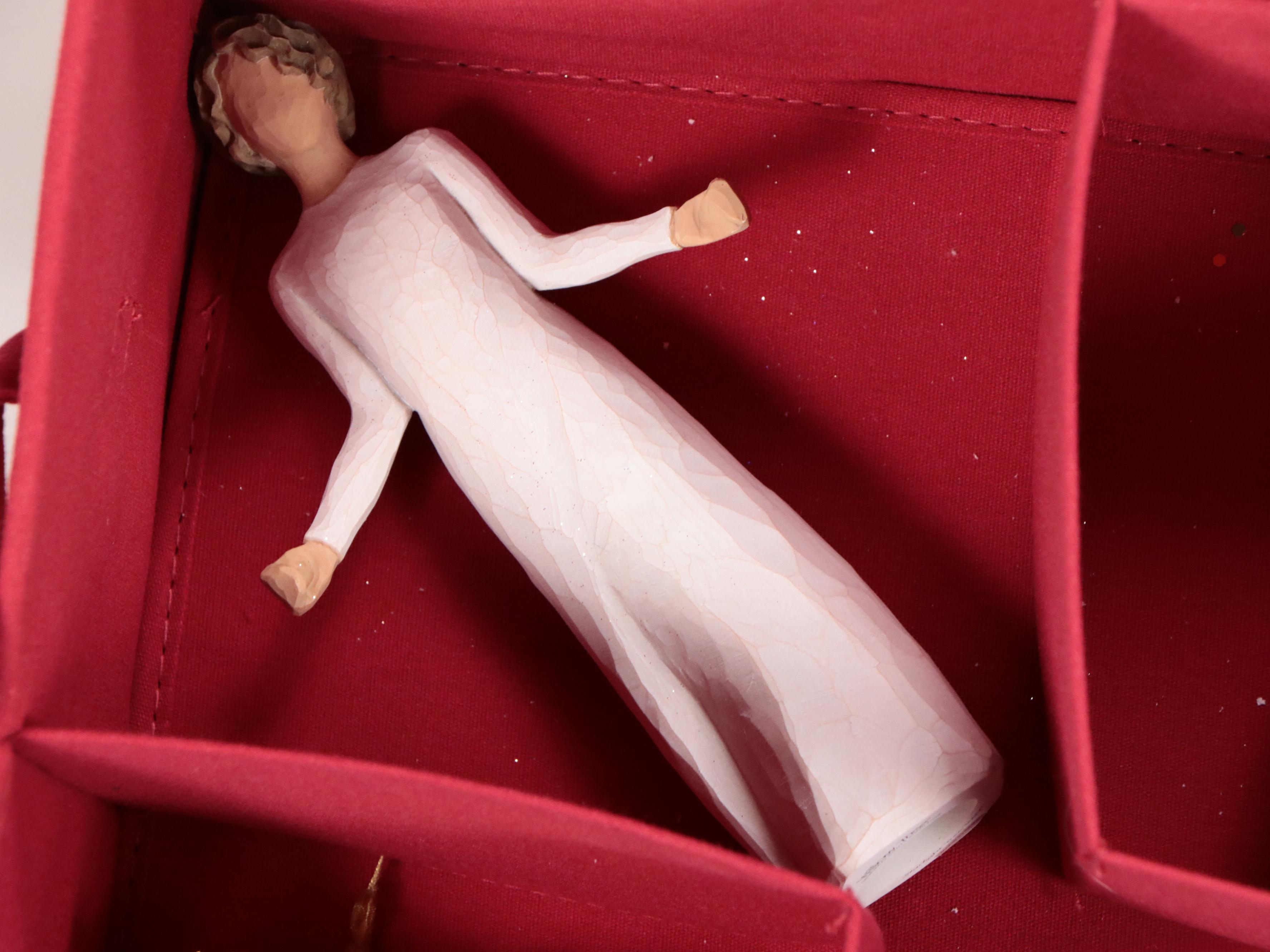 Frontgate Ornament Storage Container with Glass and Other Christmas Ornaments