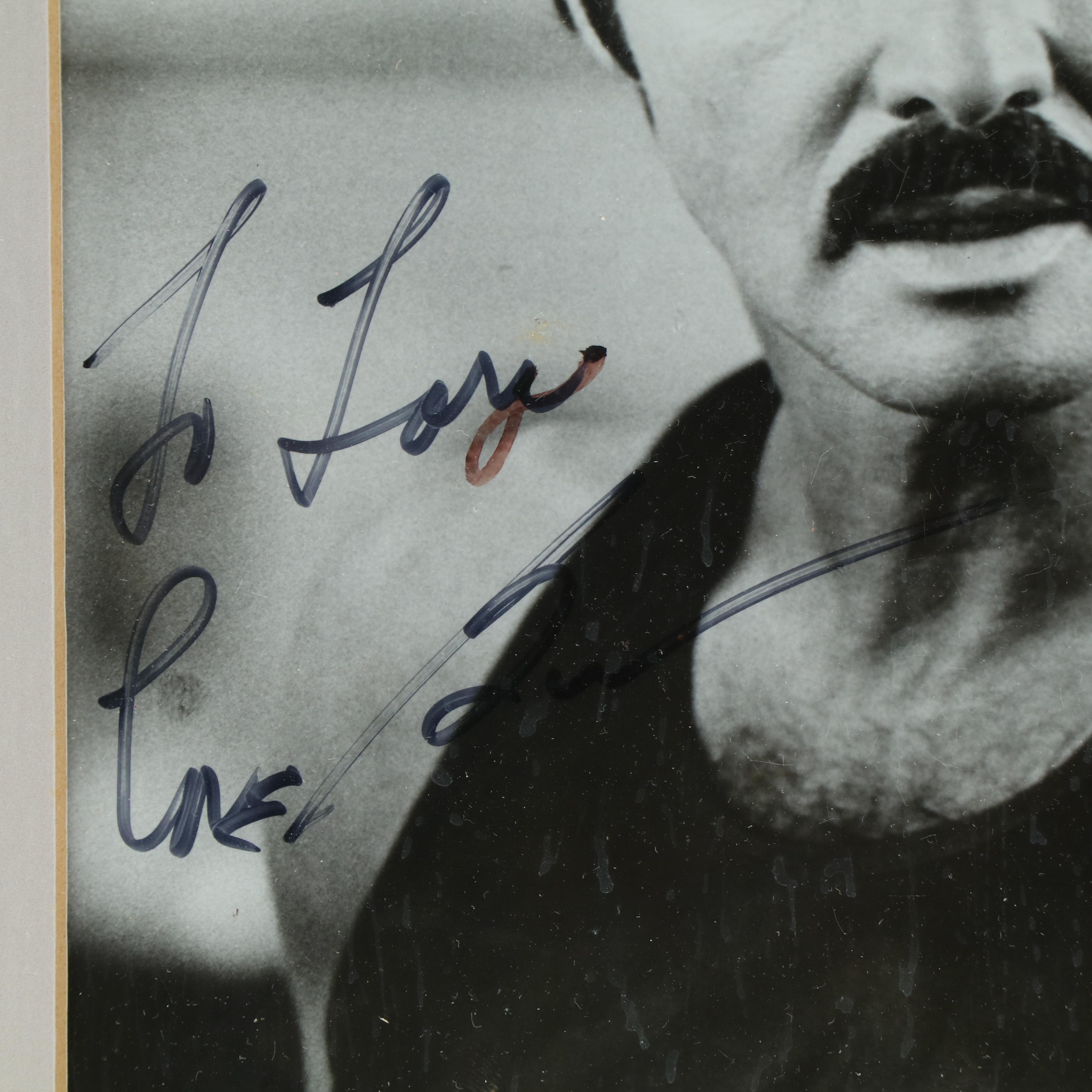 Burt Reynolds Signed Framed and Matted Movie Print