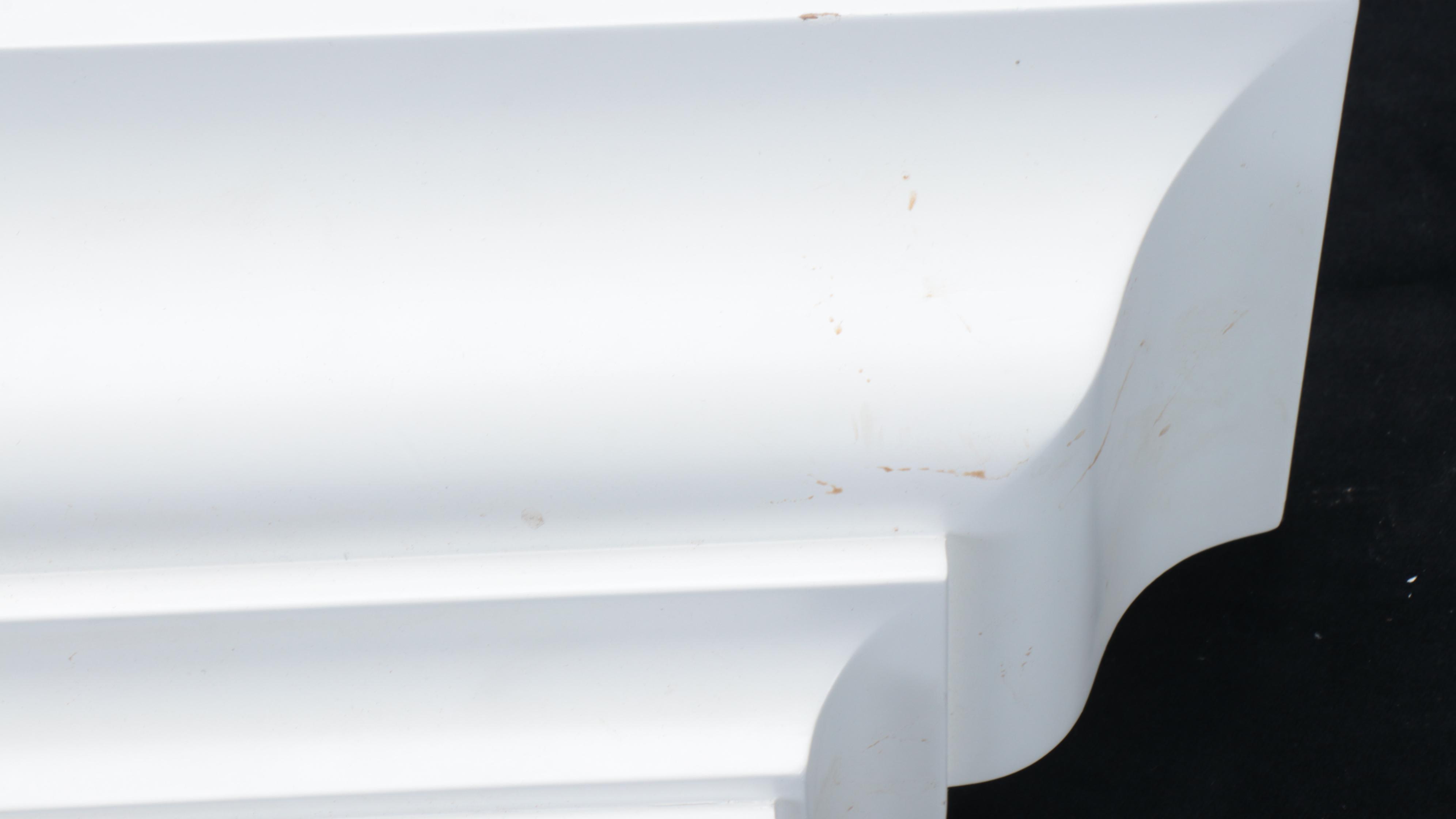 Italian Pine Wood Wall Shelf with White Laminate Floating Shelf