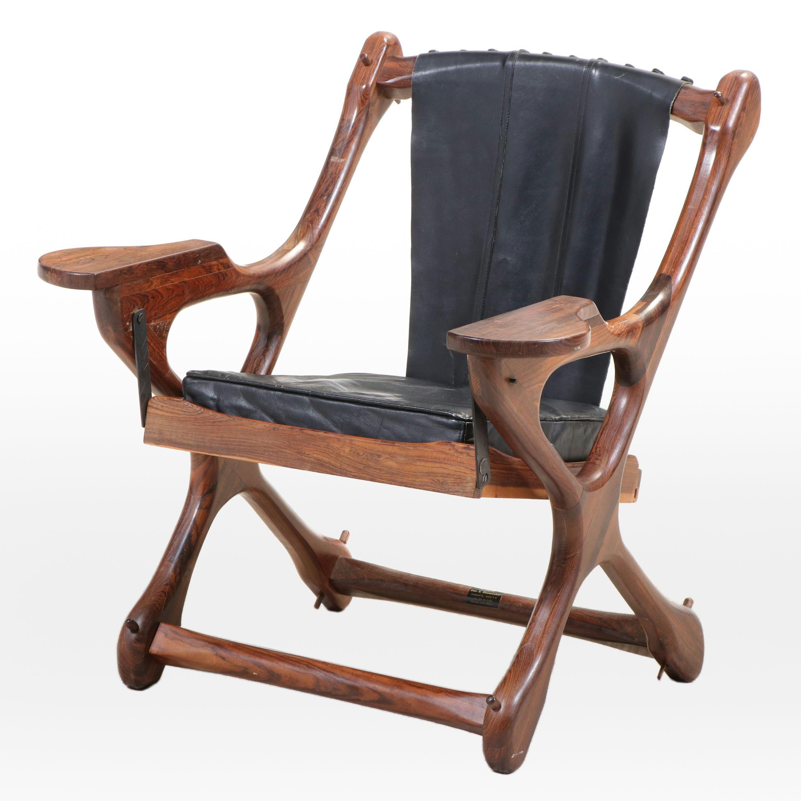 Don S. Shoemaker for Señal S.A. Cocobolo "Swinger" Lounge Chair, Circa 1960