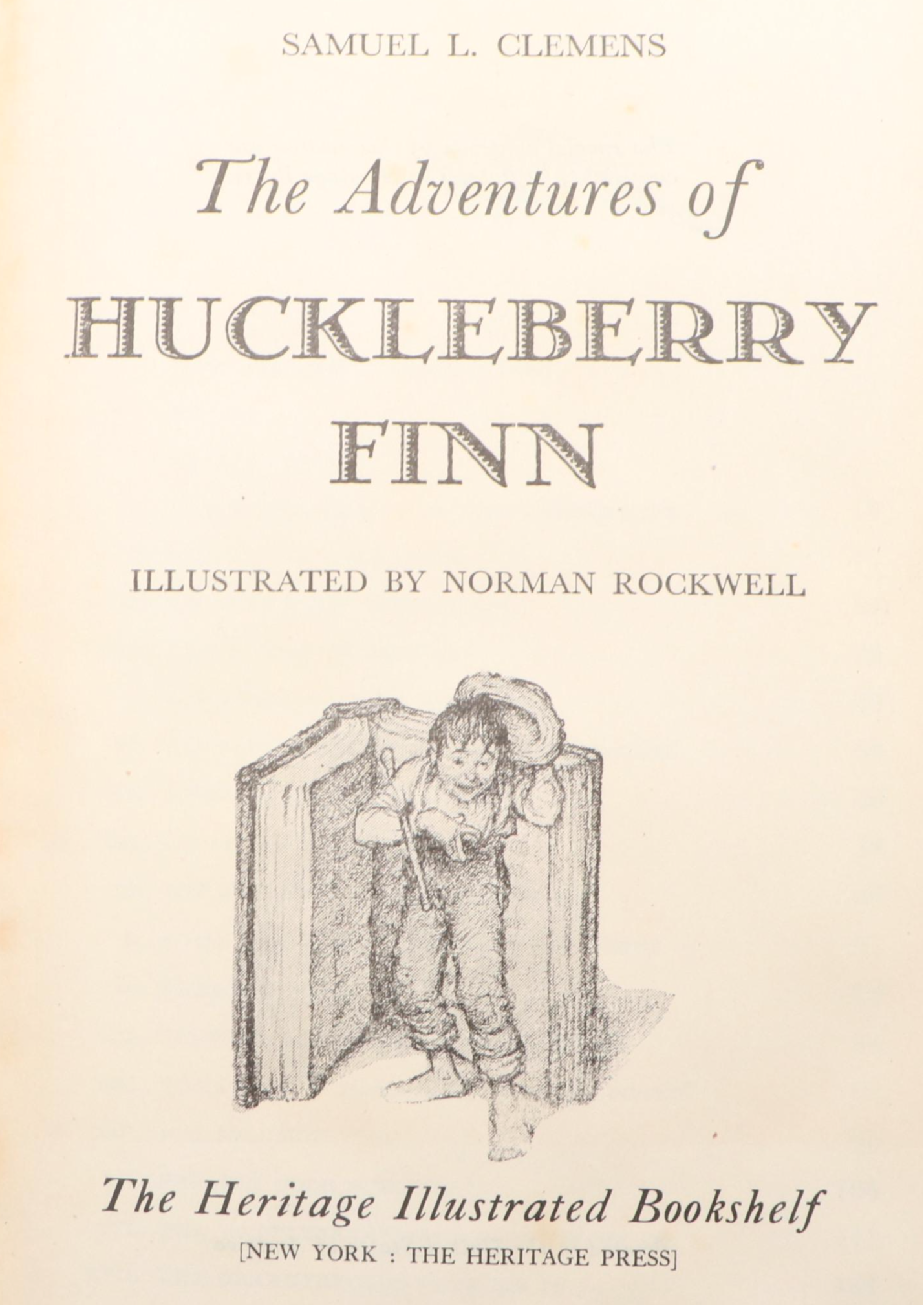 Norman Rockwell Illustrated "The Adventures of Huckleberry Finn" by Mark Twain