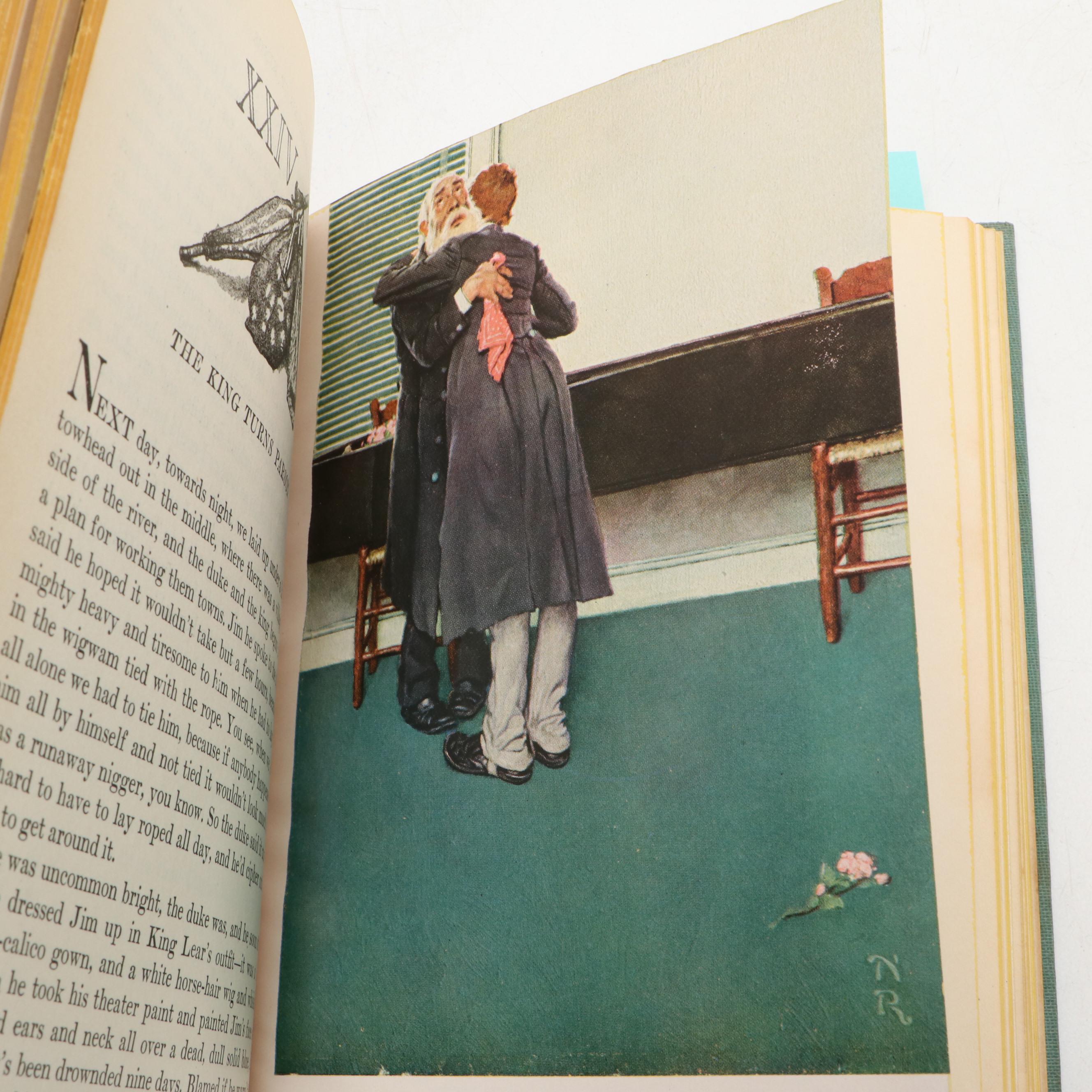 Norman Rockwell Illustrated "The Adventures of Huckleberry Finn" by Mark Twain