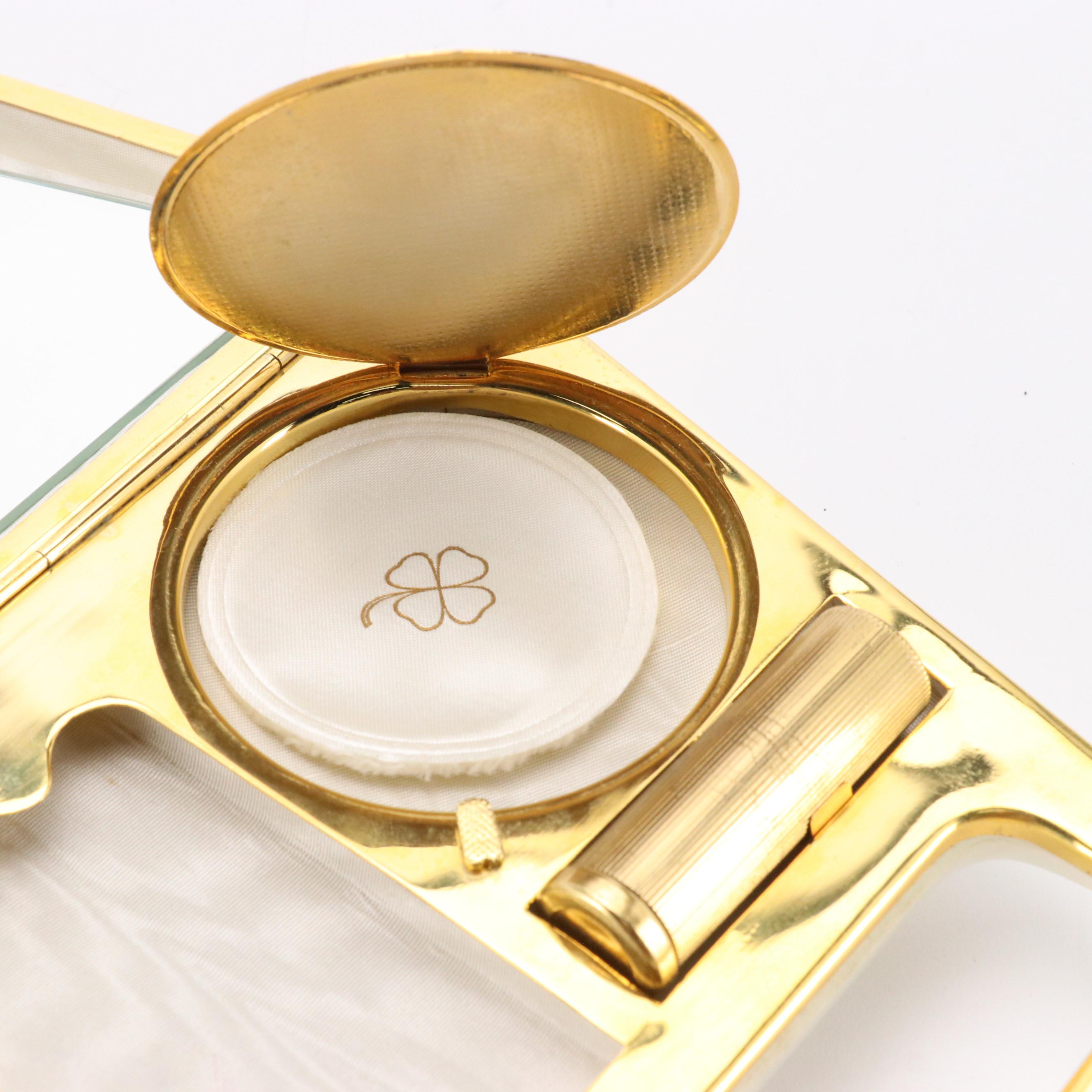 Boston Vintage Vanity Clutch in Pearly White Lucite