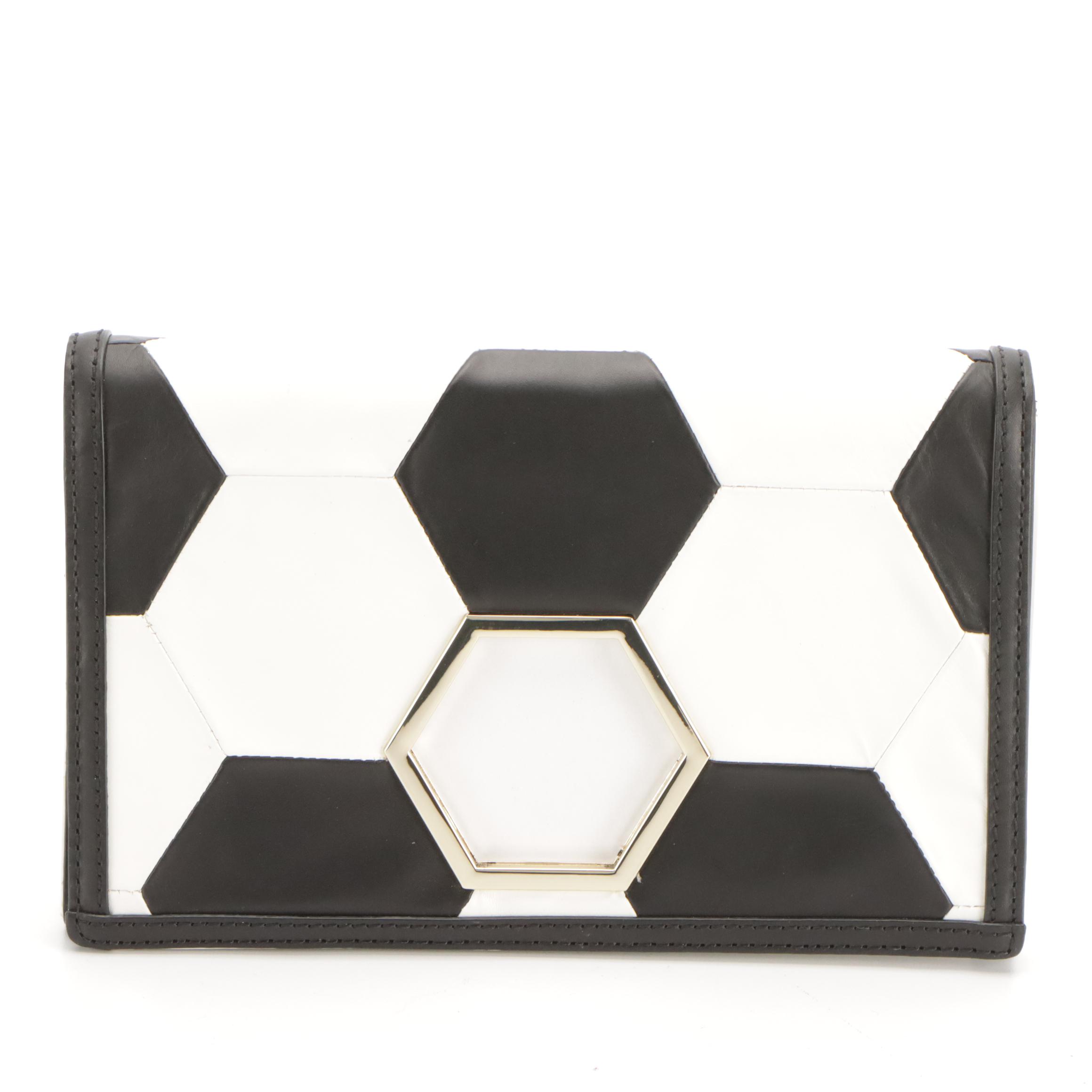 Kate Spade Taza Soccer Clutch and Bon Bon Cosmetic Pouch with Brighton Card Case