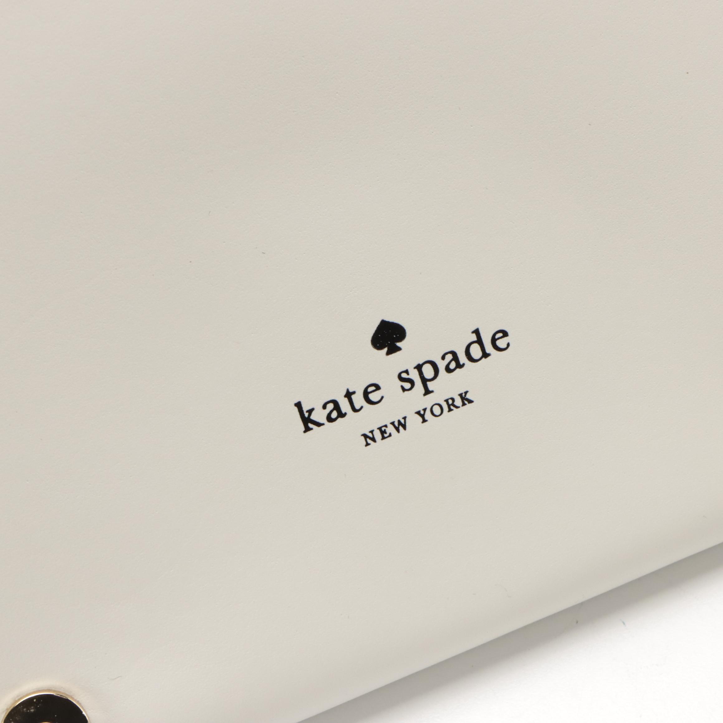 Kate Spade Taza Soccer Clutch and Bon Bon Cosmetic Pouch with Brighton Card Case