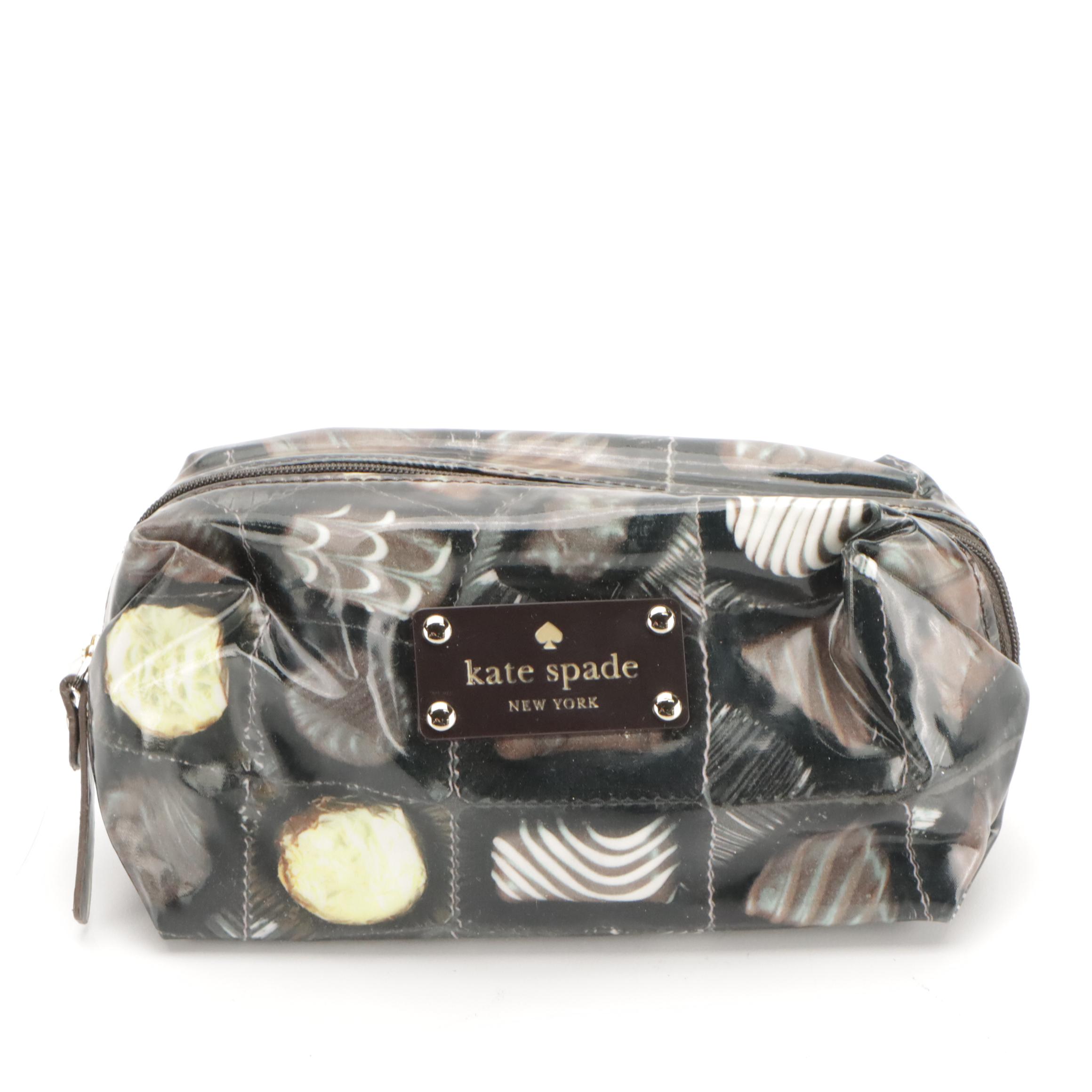 Kate Spade Taza Soccer Clutch and Bon Bon Cosmetic Pouch with Brighton Card Case