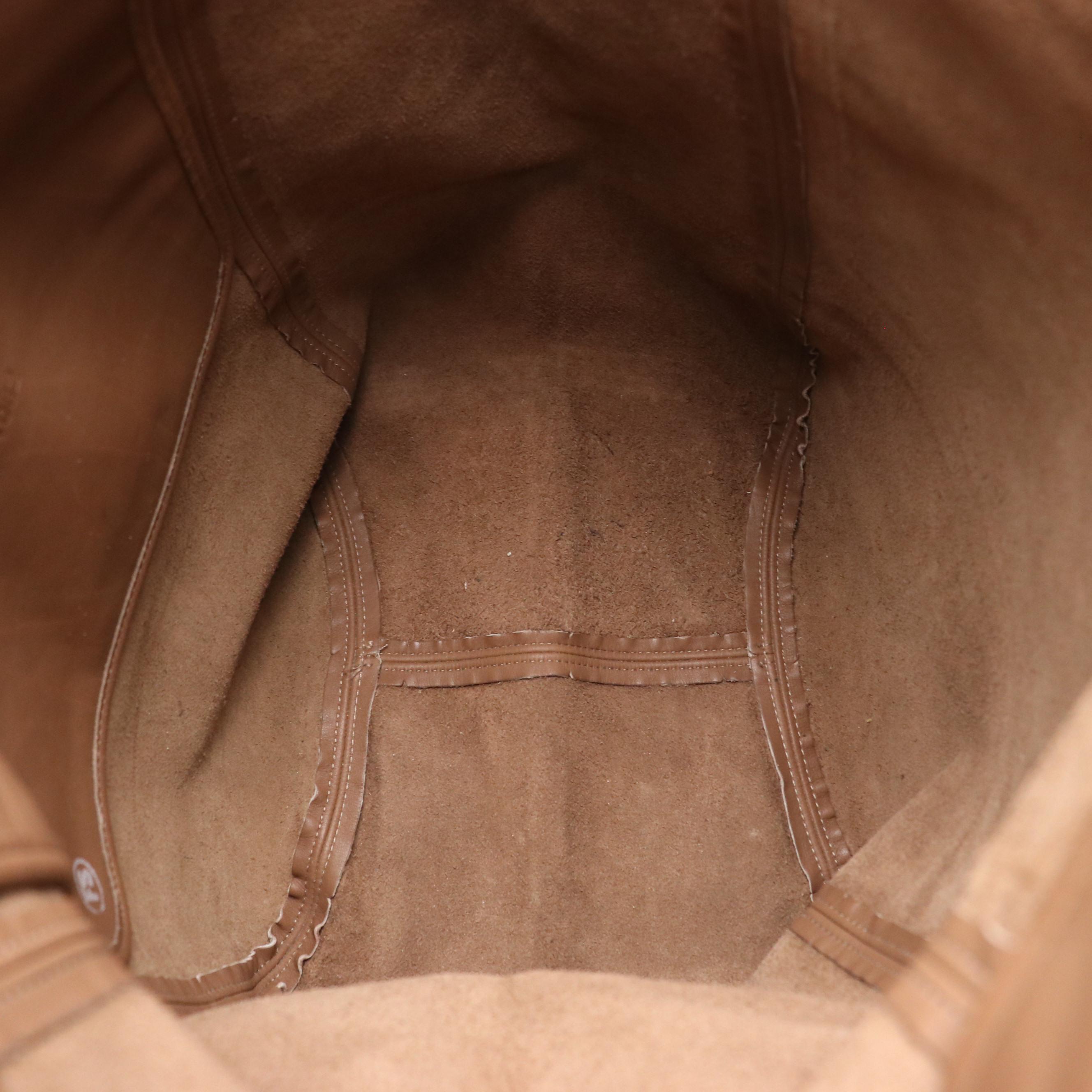 Coach Mocha Brown Leather Soho Duffel Tote Bag with Other Leather Crossbody Bag