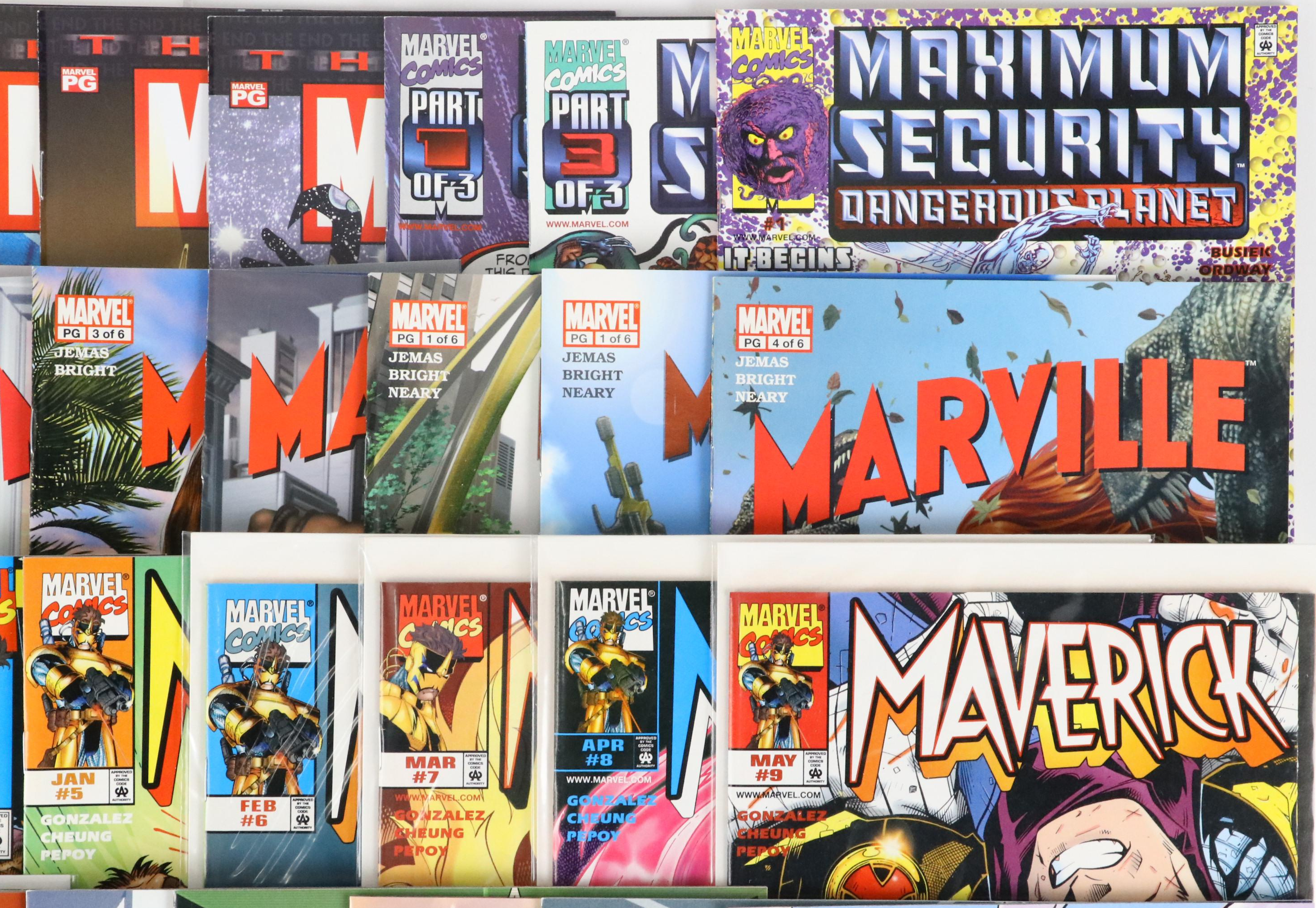 Modern Marvel Comics, Including "Marvel Apes," "Machine Teen," "Maverick," More