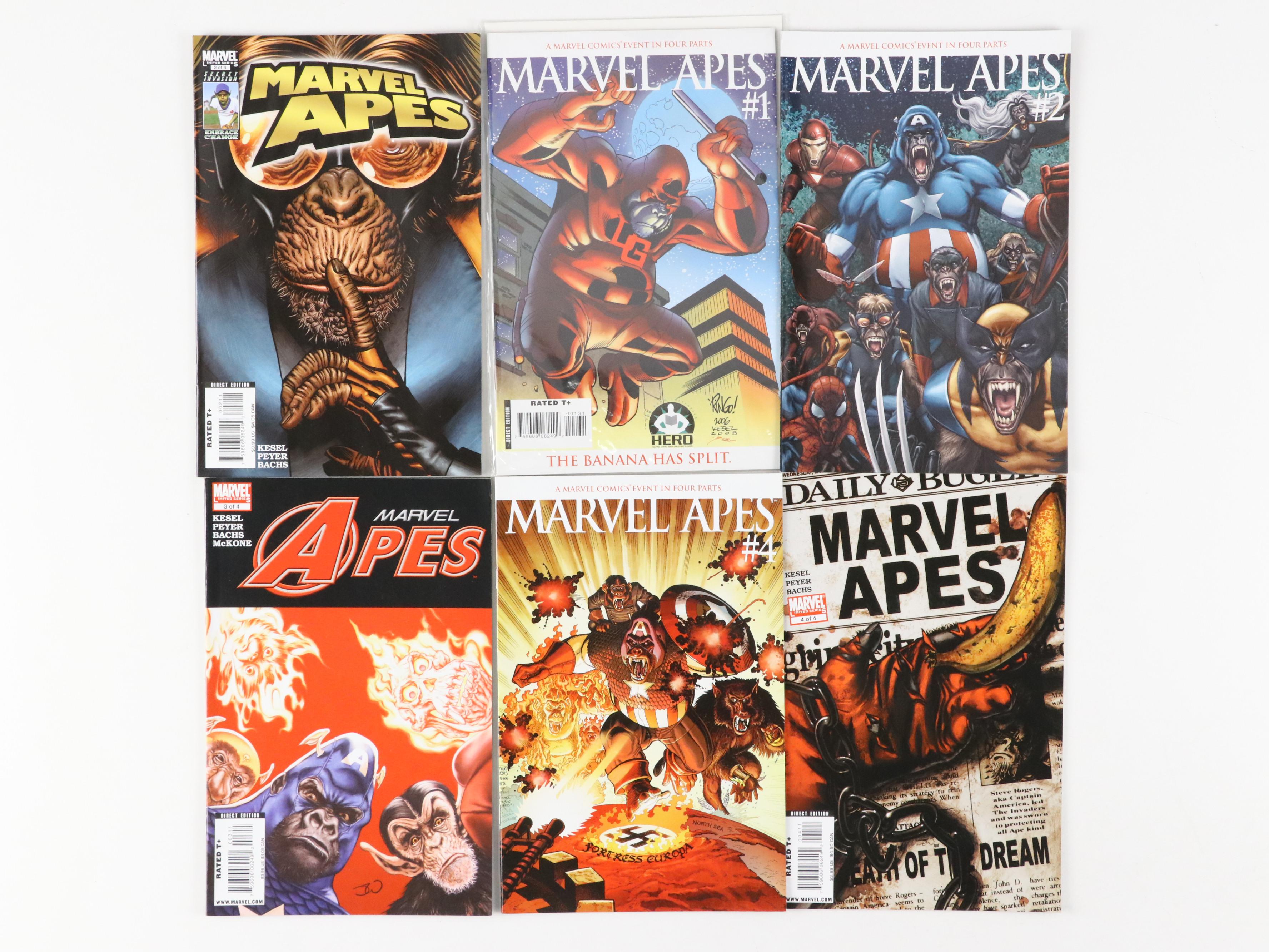 Modern Marvel Comics, Including "Marvel Apes," "Machine Teen," "Maverick," More