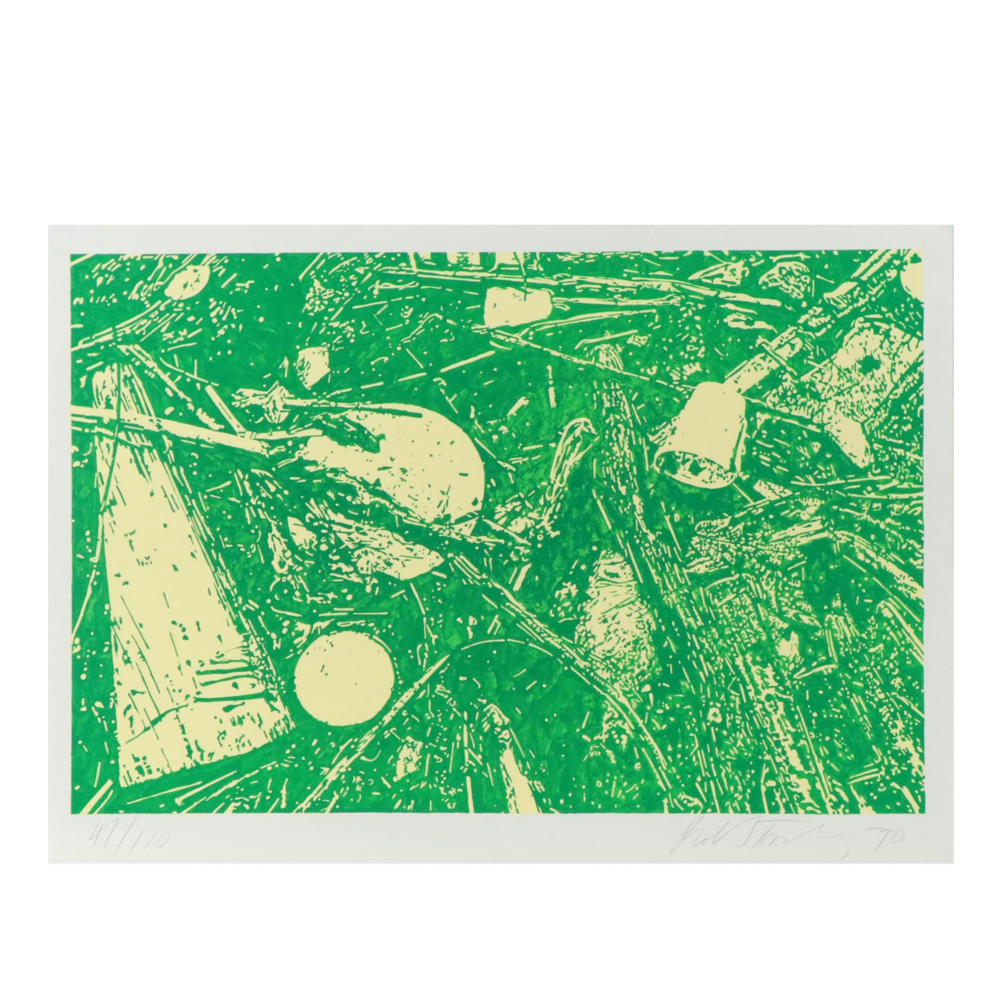 Bob Stanley Serigraph "Lake II (Green)," 1970