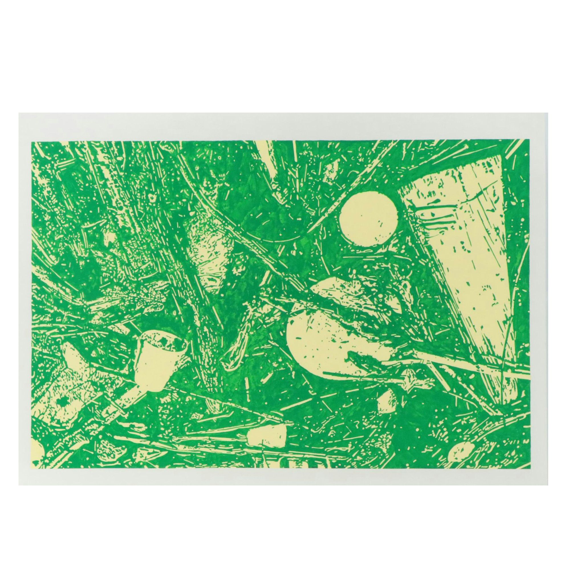 Bob Stanley Serigraph "Lake II (Green)," 1970