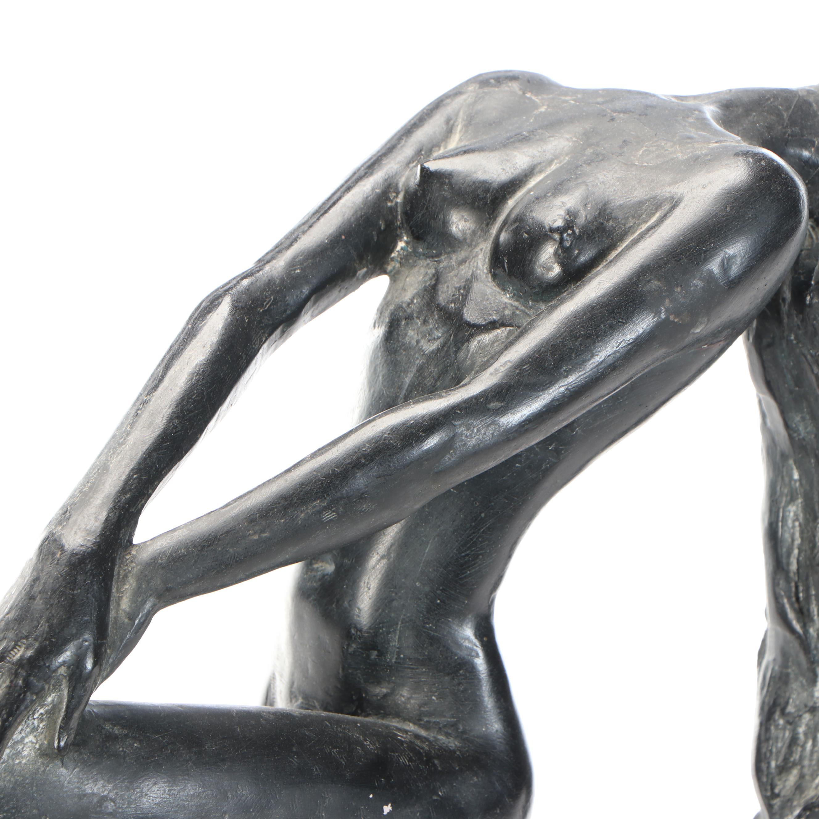 Austin Productions Chalkware "Sultry Awakening" Nude Figure After Klara Sever