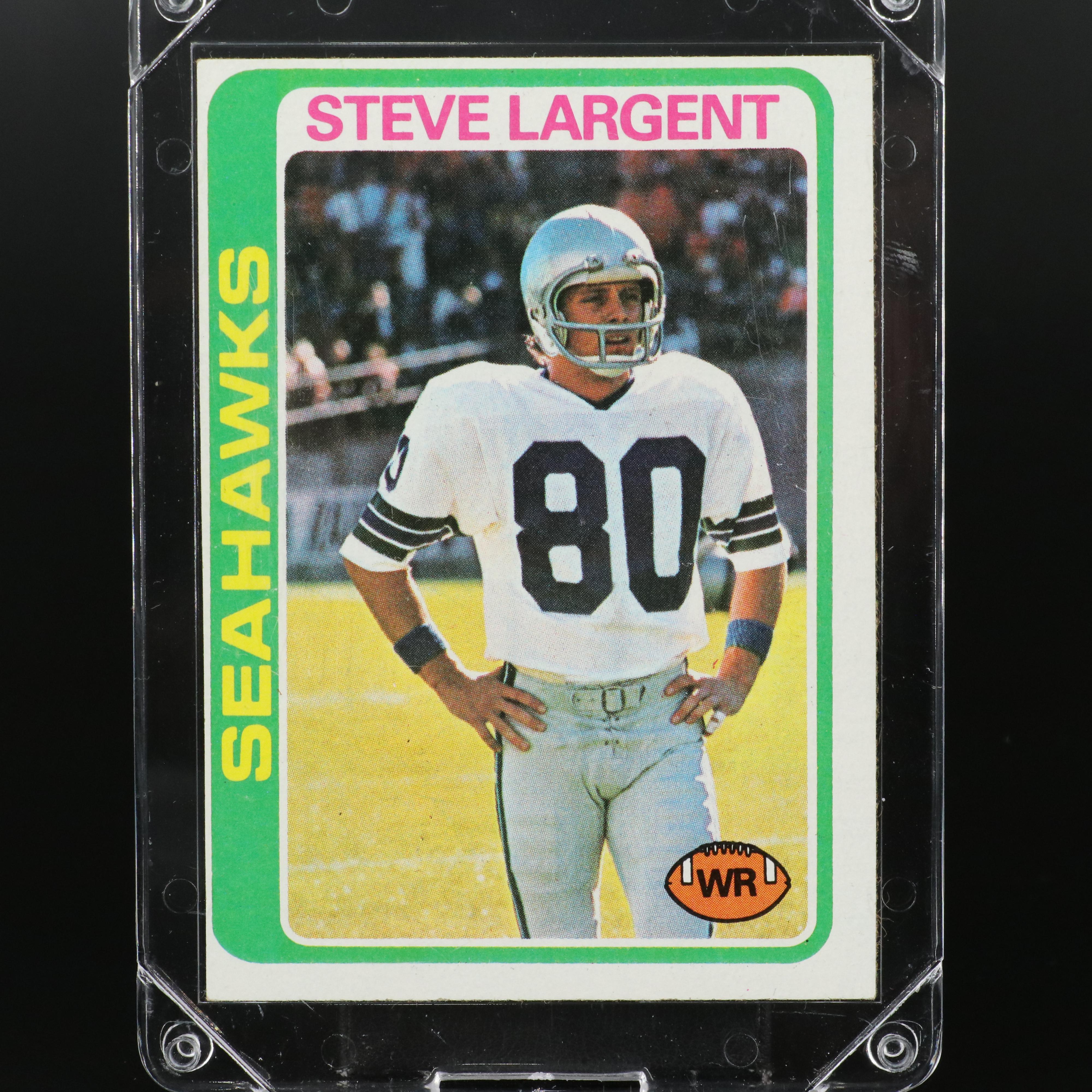 Topps Football Cards Featuring Walter Payton, Steve Largent, & More, 1960s-1970s