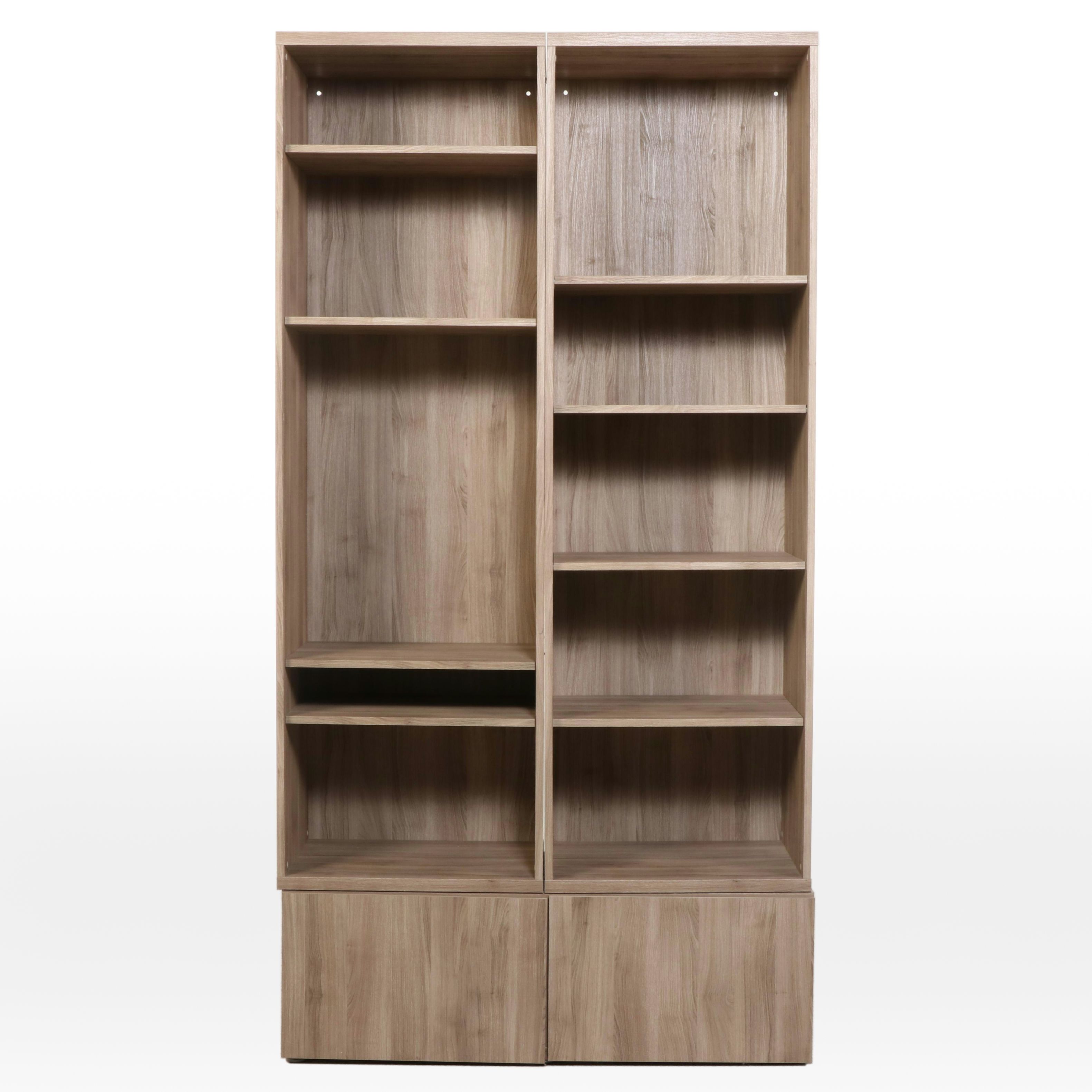 IKEA "BESTÅ" Bookcase Units in Grey Stained Walnut Effect