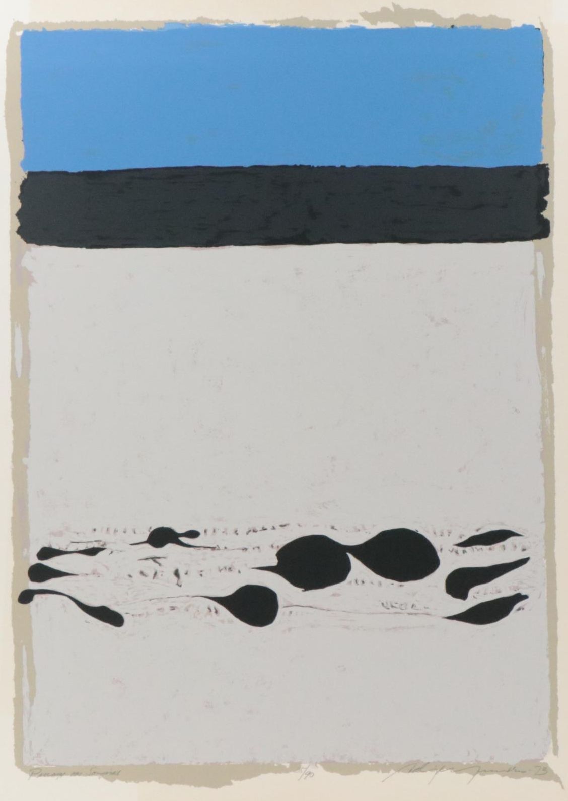 Adja Yunkers Serigraph "Passages des soupirs," 1973