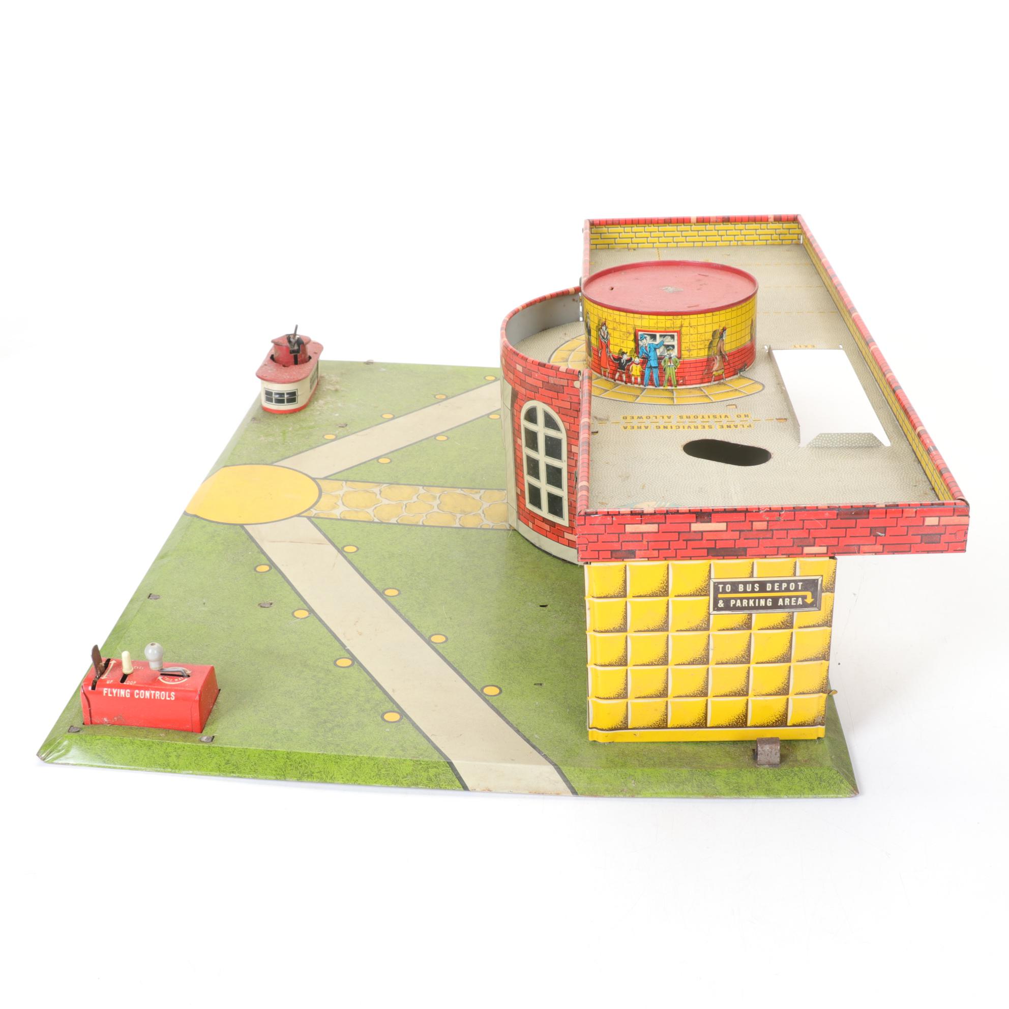 "Superior Airport", Marx Spotlight, and Other Metal Litho Toys