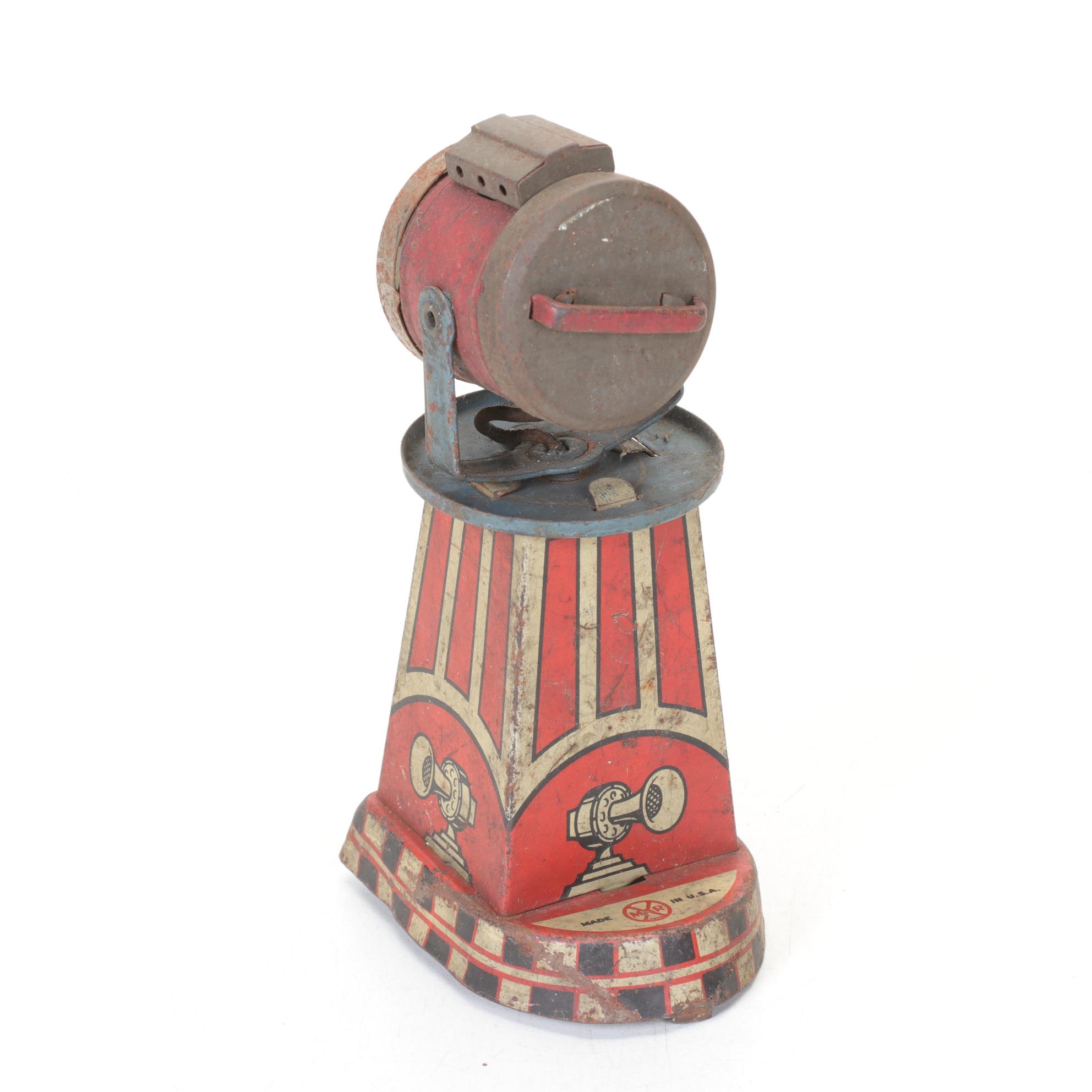 "Superior Airport", Marx Spotlight, and Other Metal Litho Toys