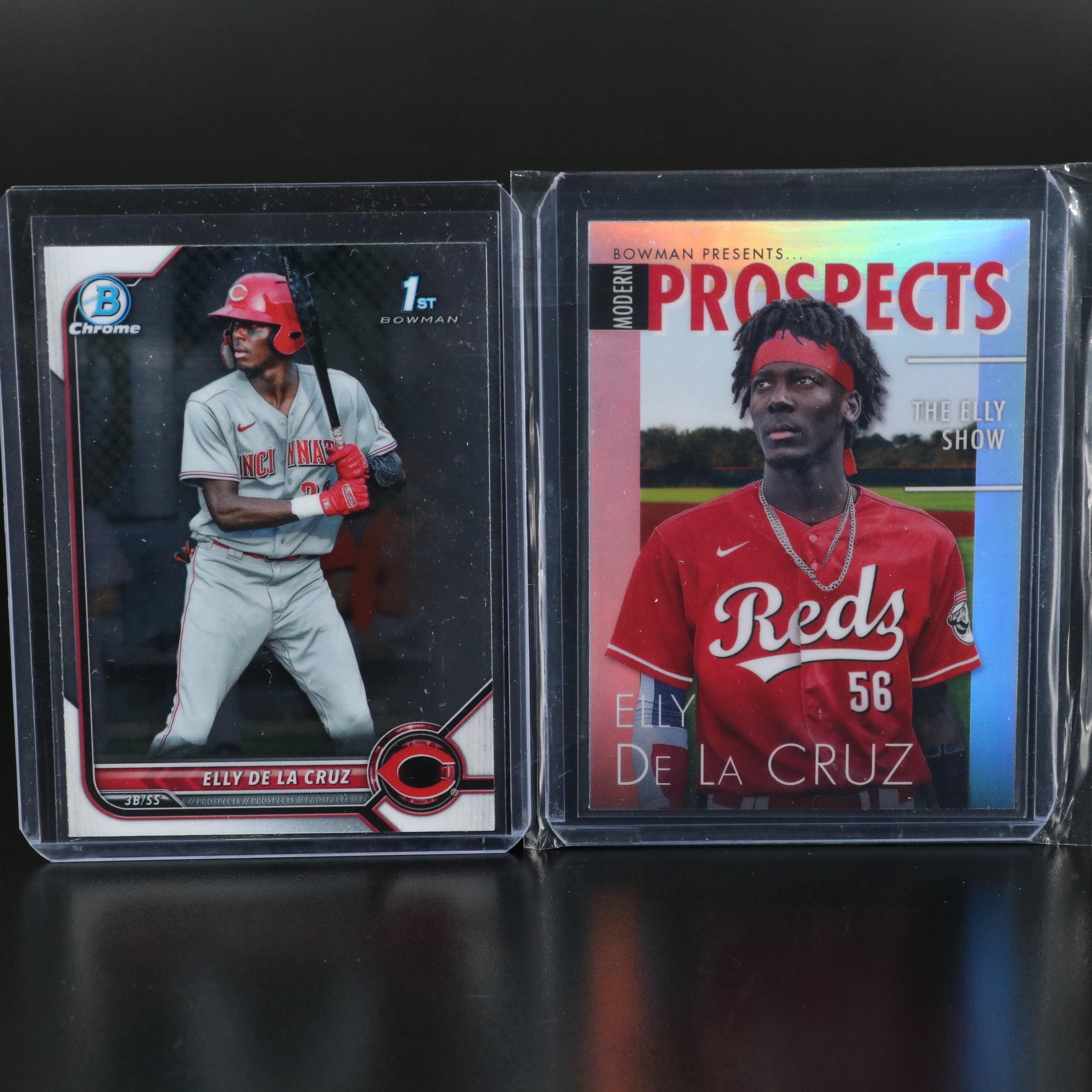 Matt McLain Signed Baseball with Elly De La Cruz Bowman Chrome 1st and More