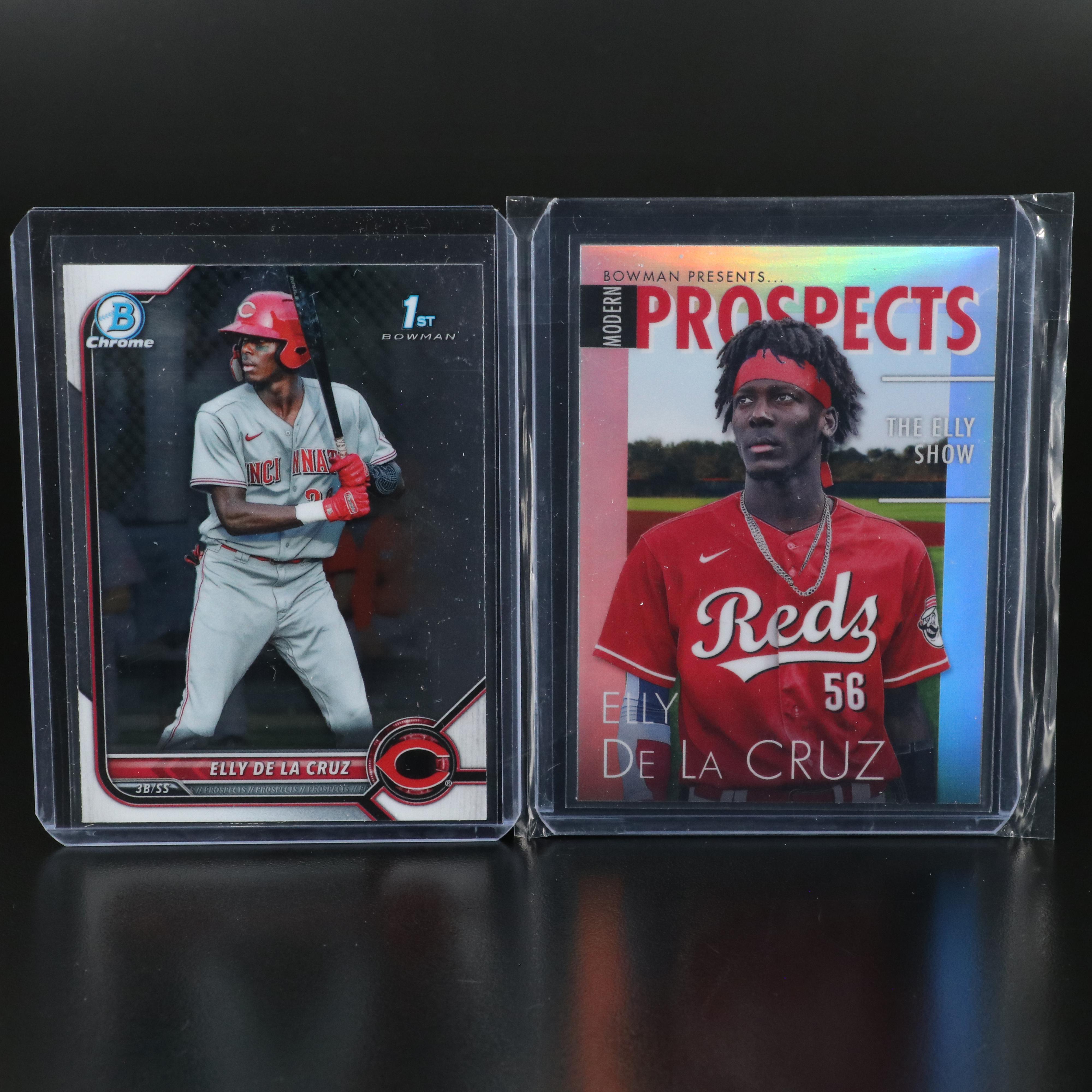 Matt McLain Signed Baseball with Elly De La Cruz Bowman Chrome 1st and More