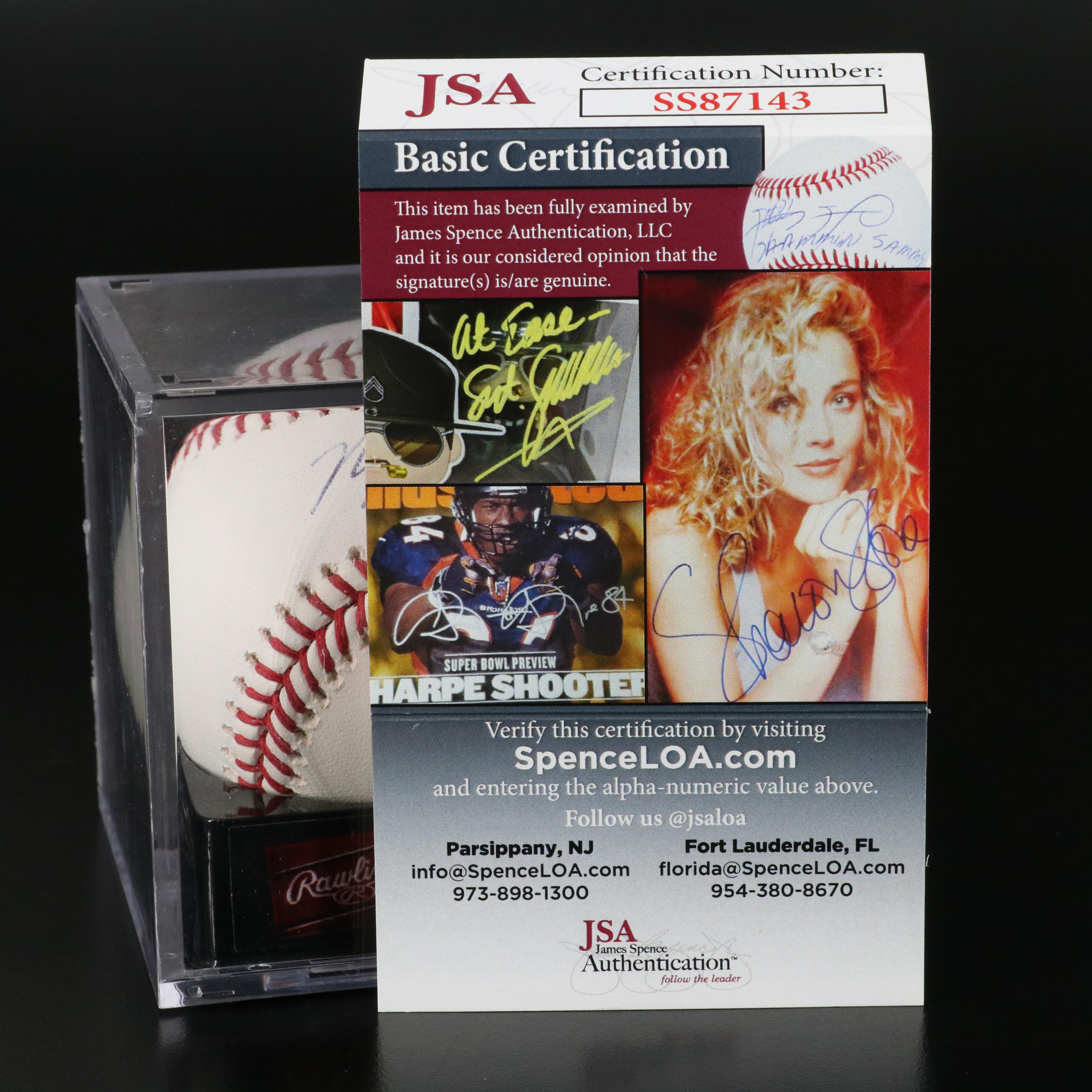 Matt McLain Signed Baseball with Elly De La Cruz Bowman Chrome 1st and More