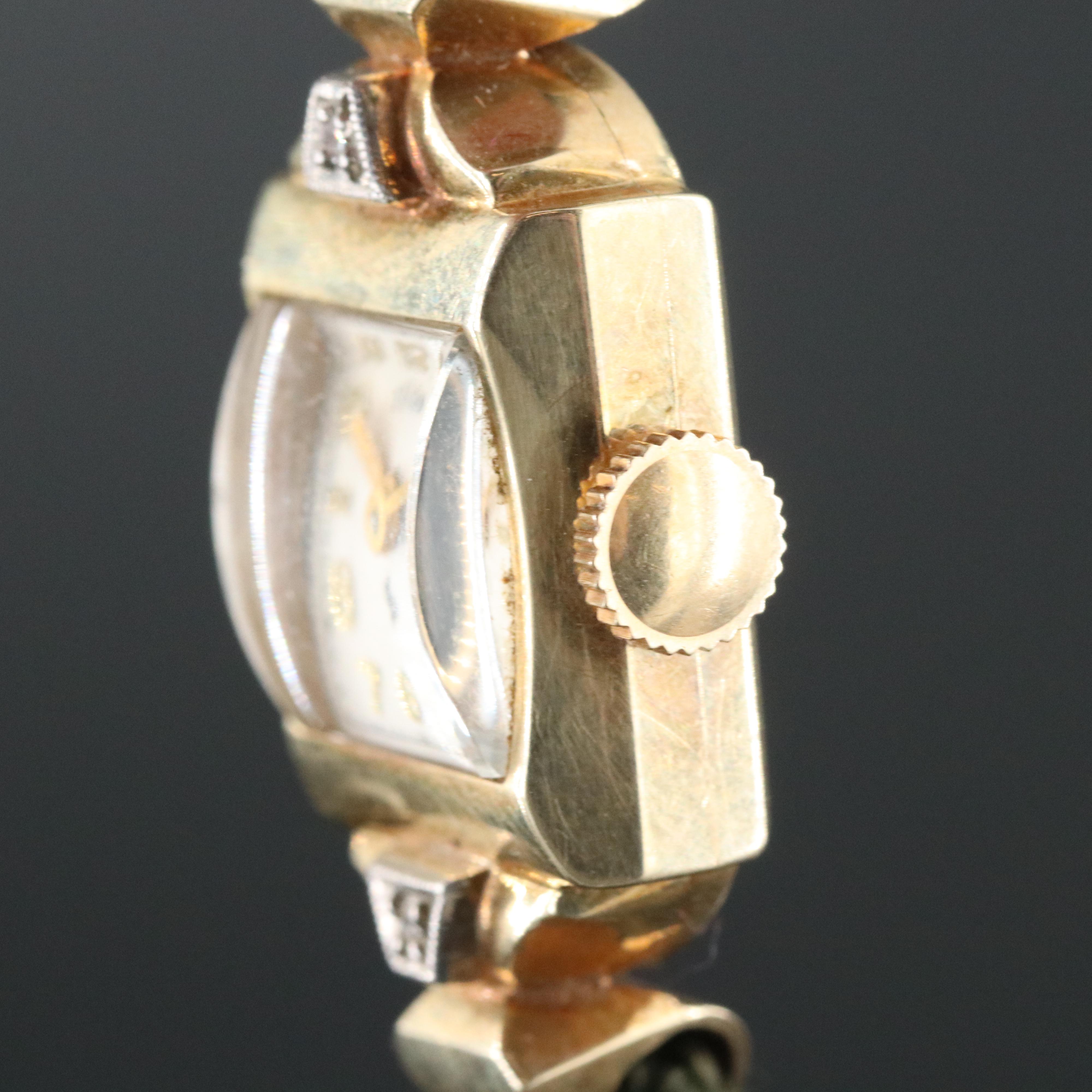 14K Elgin 1948 Diamond Watch