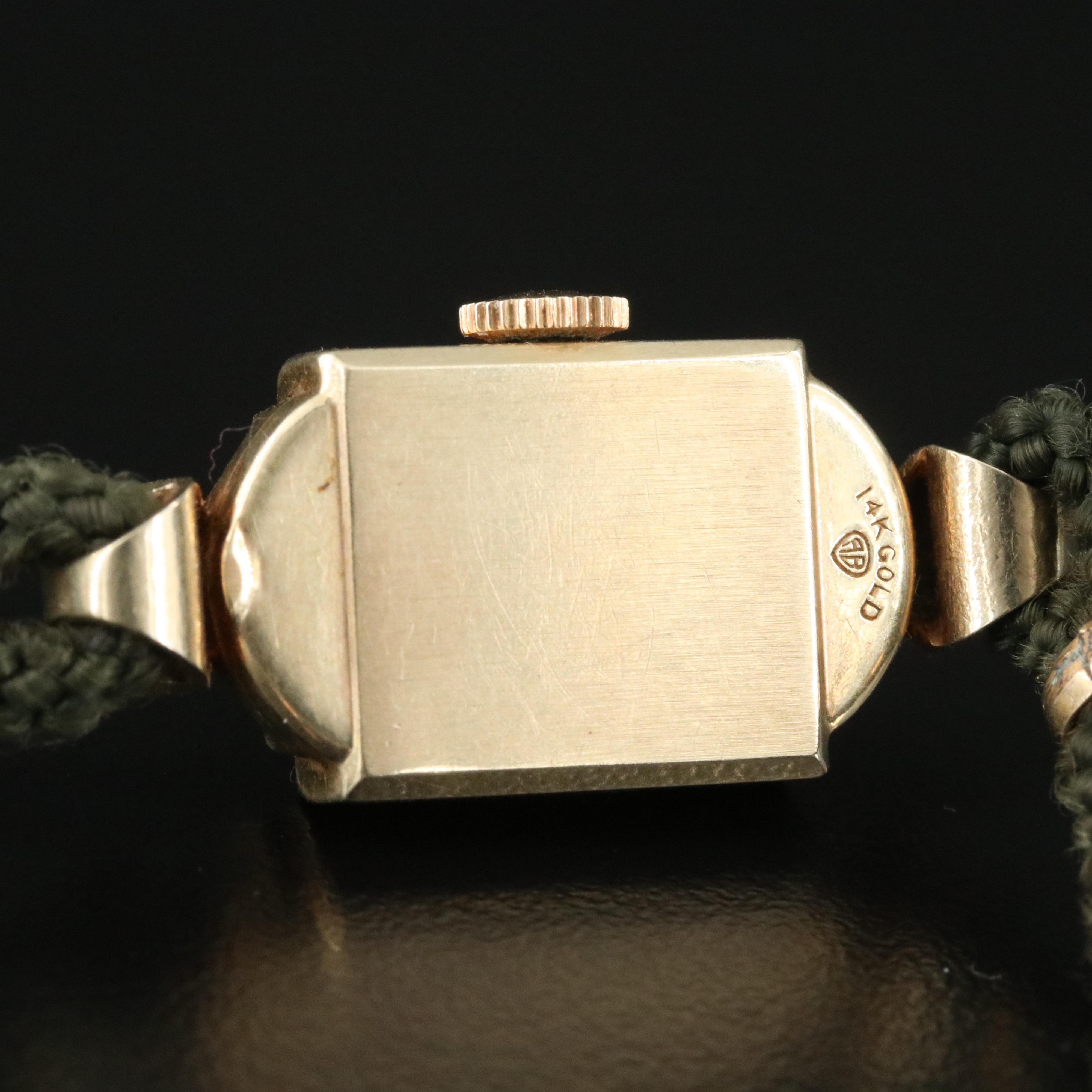 14K Elgin 1948 Diamond Watch
