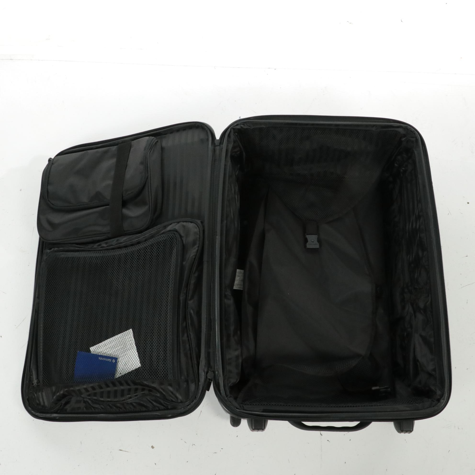 Tumi Alpha II Contentinental Expandable Carry-On and Samsonite Supra 4 Suitcases