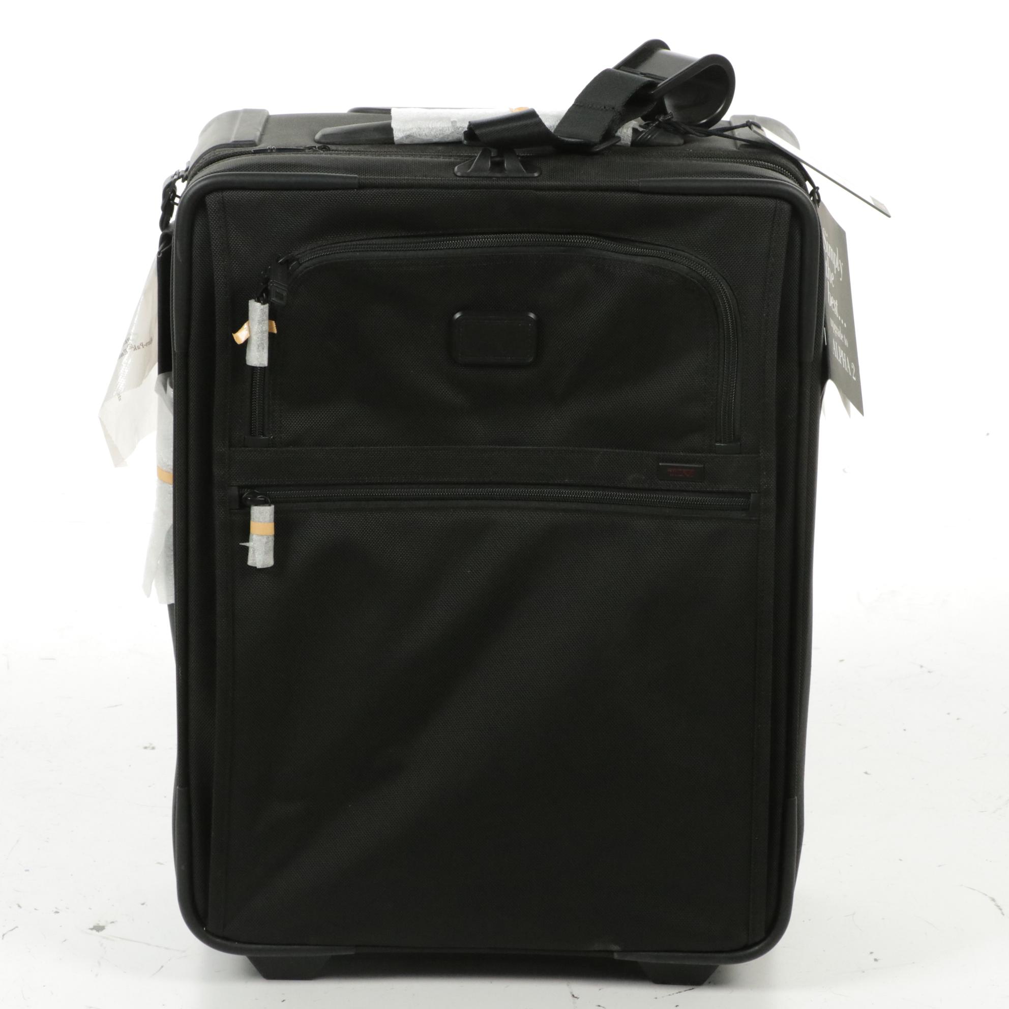 Tumi Alpha II Contentinental Expandable Carry-On and Samsonite Supra 4 Suitcases