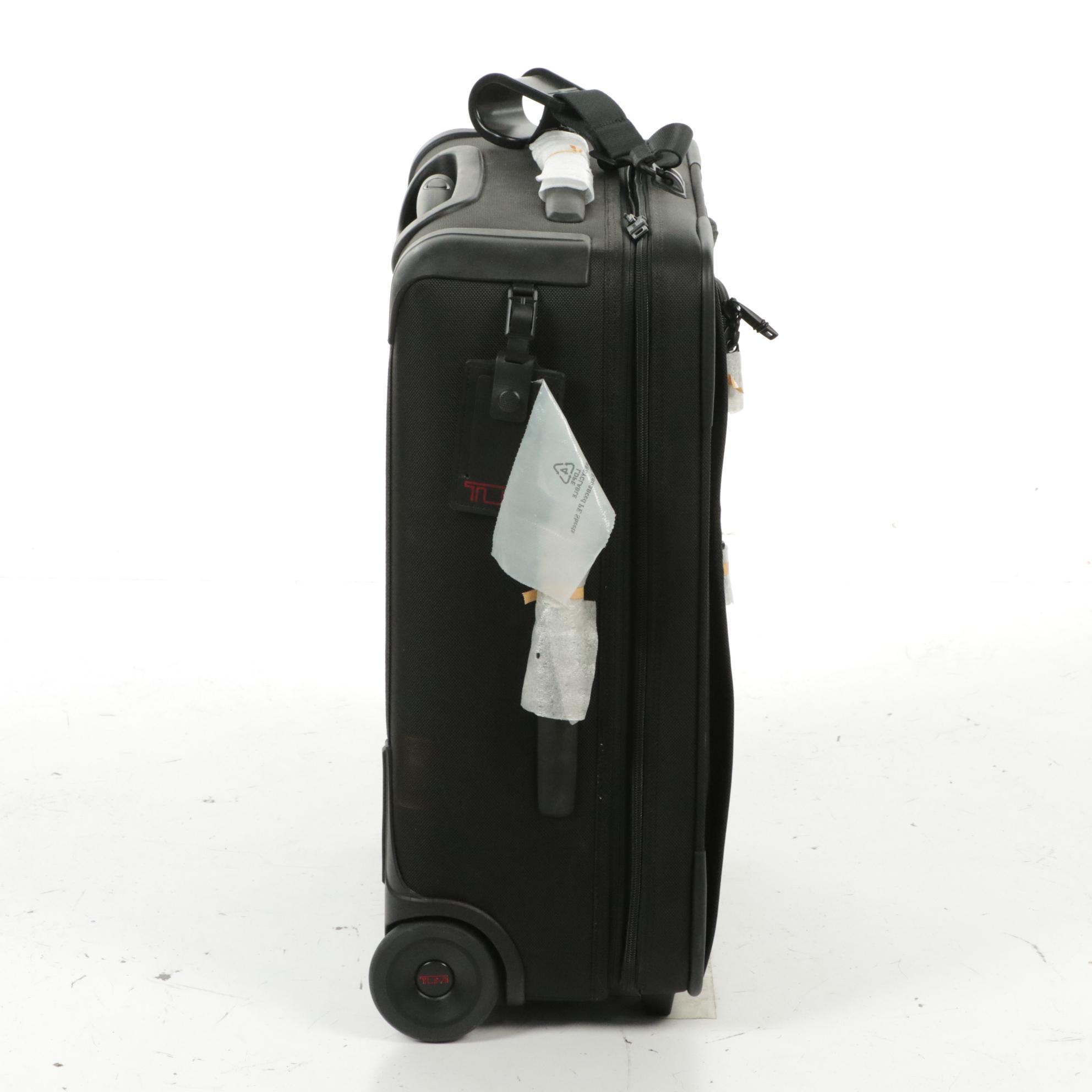 Tumi Alpha II Contentinental Expandable Carry-On and Samsonite Supra 4 Suitcases