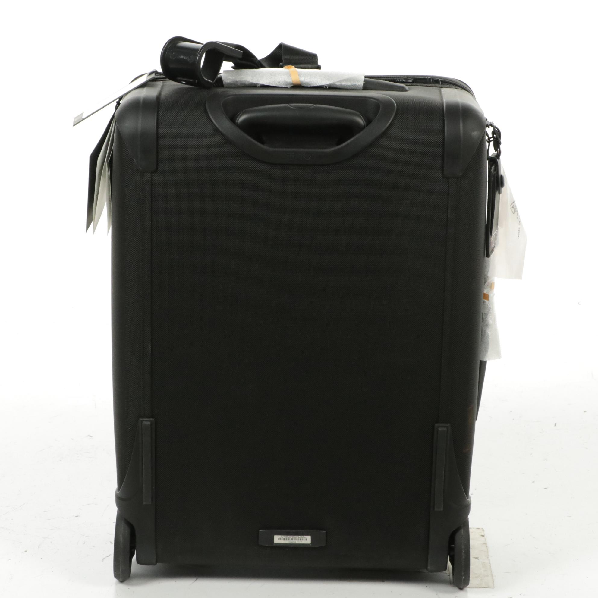 Tumi Alpha II Contentinental Expandable Carry-On and Samsonite Supra 4 Suitcases