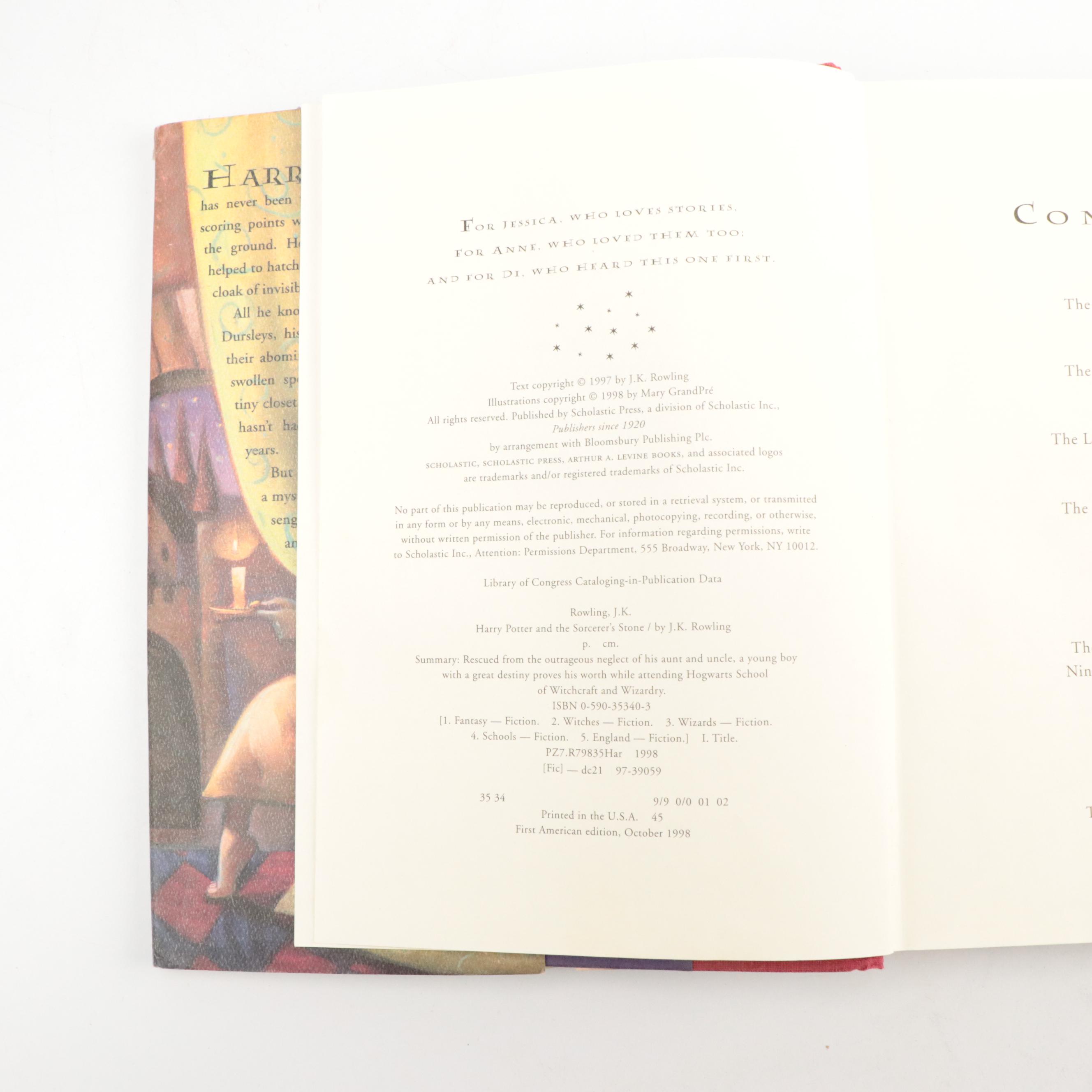 First American Edition "Harry Potter" Complete Series by J. K. Rowling