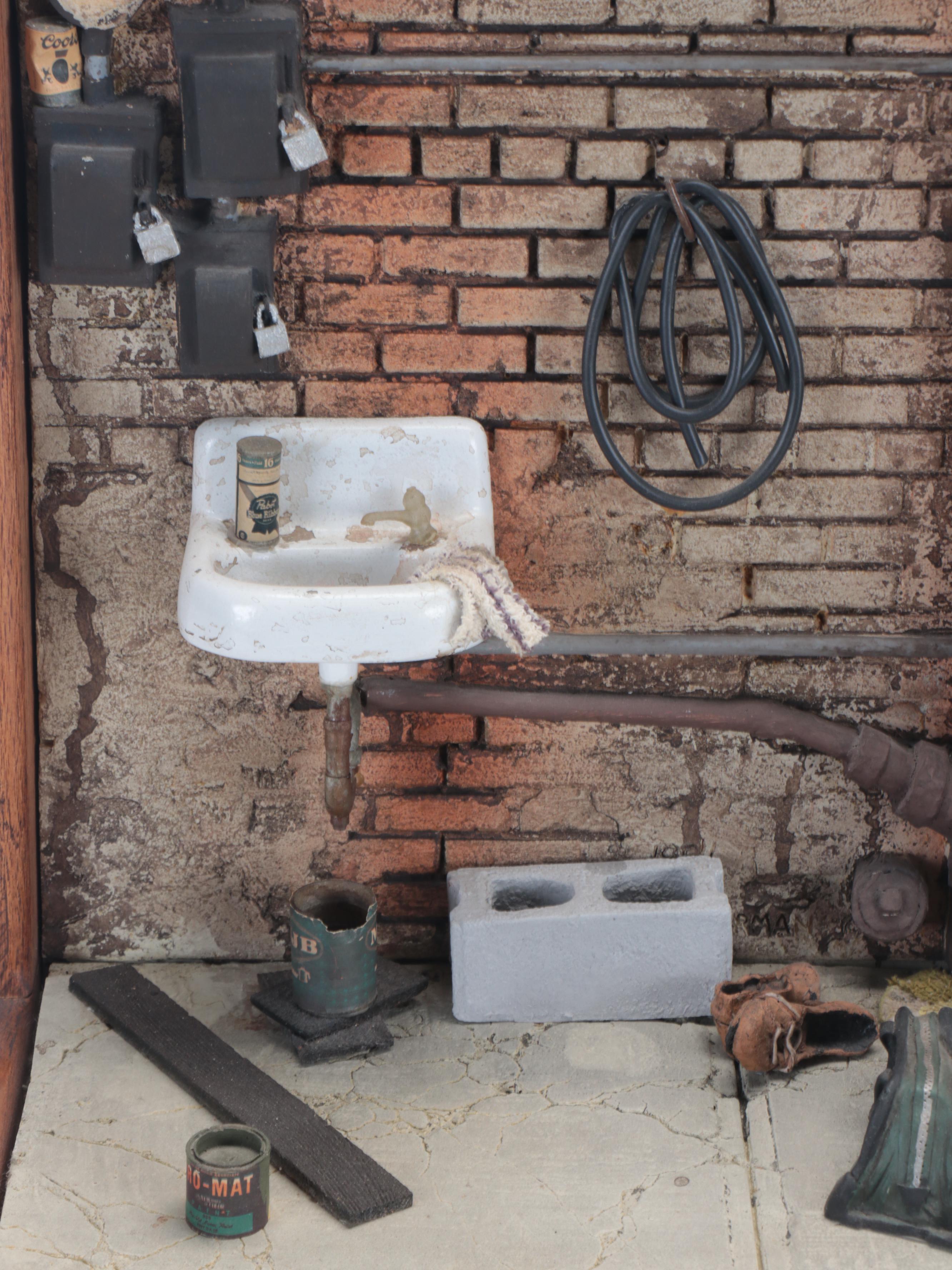 Michael Garman Basement Laundry Room Diorama, 1984