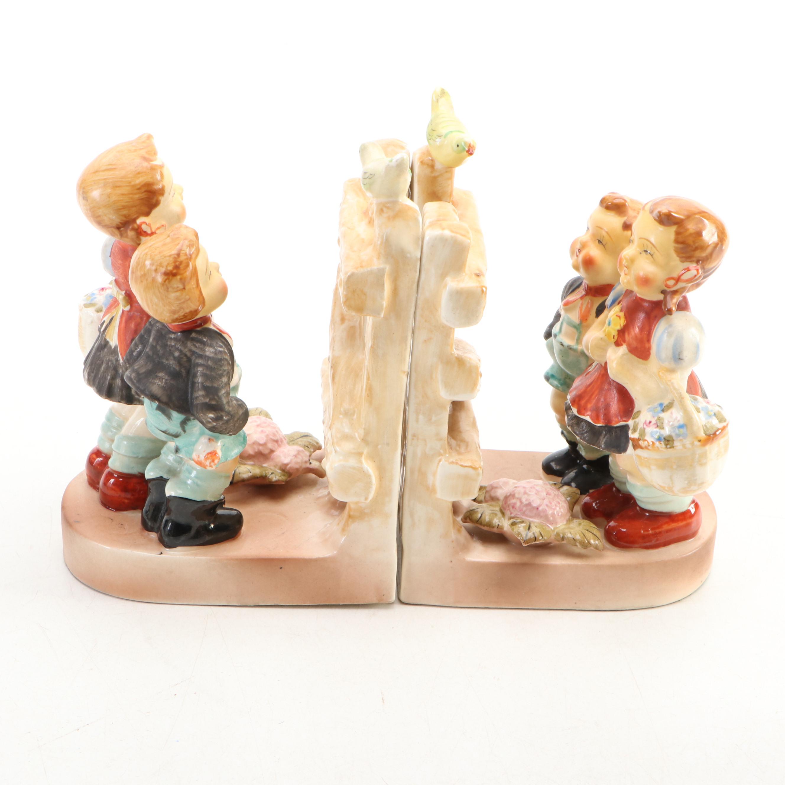 Japanese Bisque Shelf Sitter with Schmid, Enesco, Other Porcelain Figures