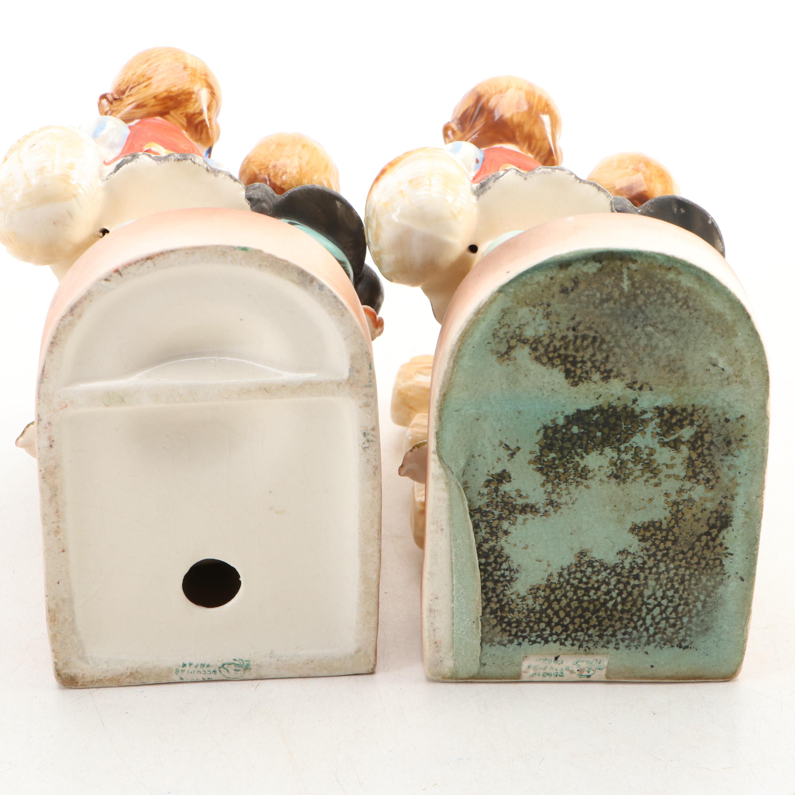 Japanese Bisque Shelf Sitter with Schmid, Enesco, Other Porcelain Figures