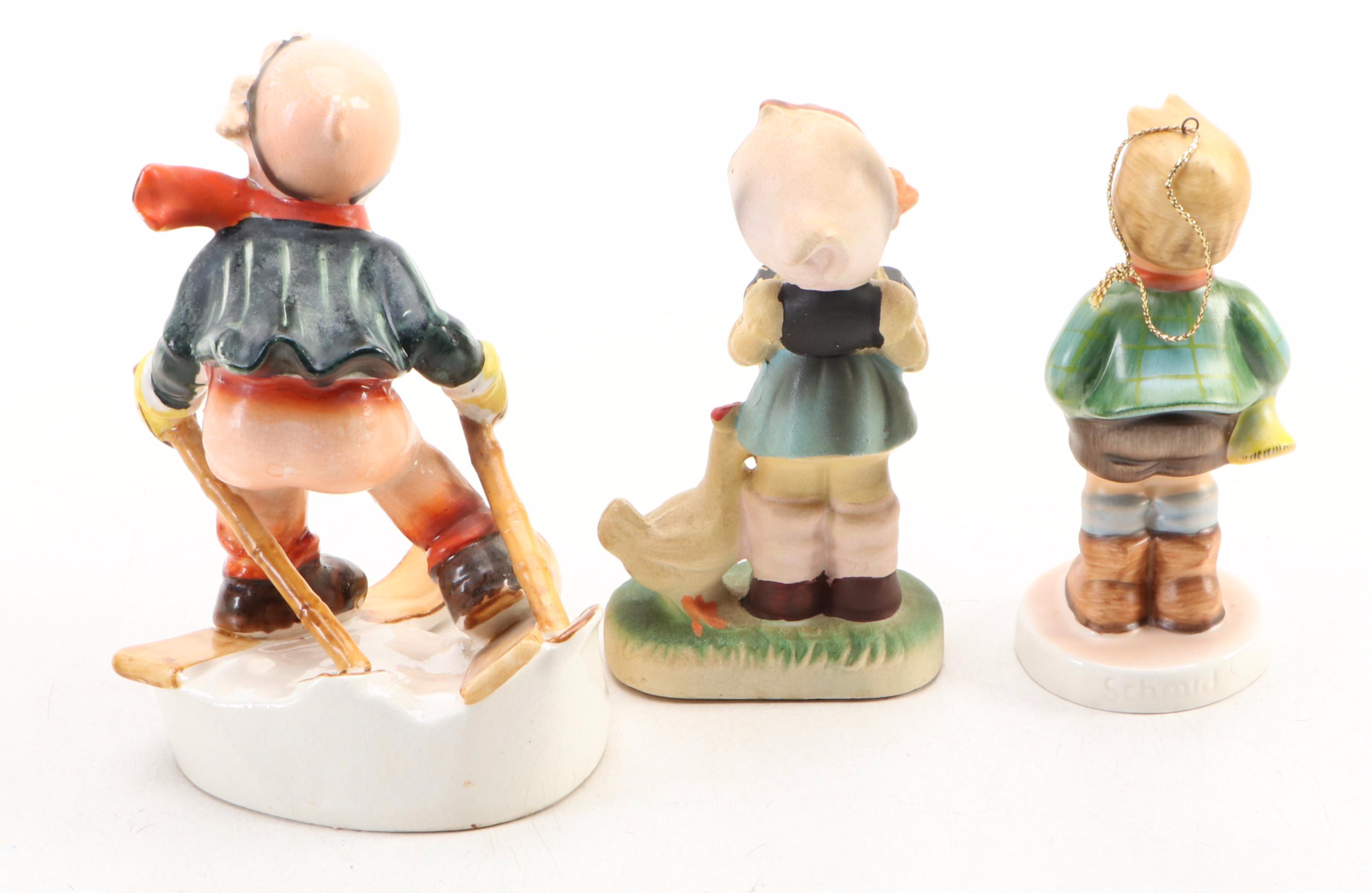 Japanese Bisque Shelf Sitter with Schmid, Enesco, Other Porcelain Figures