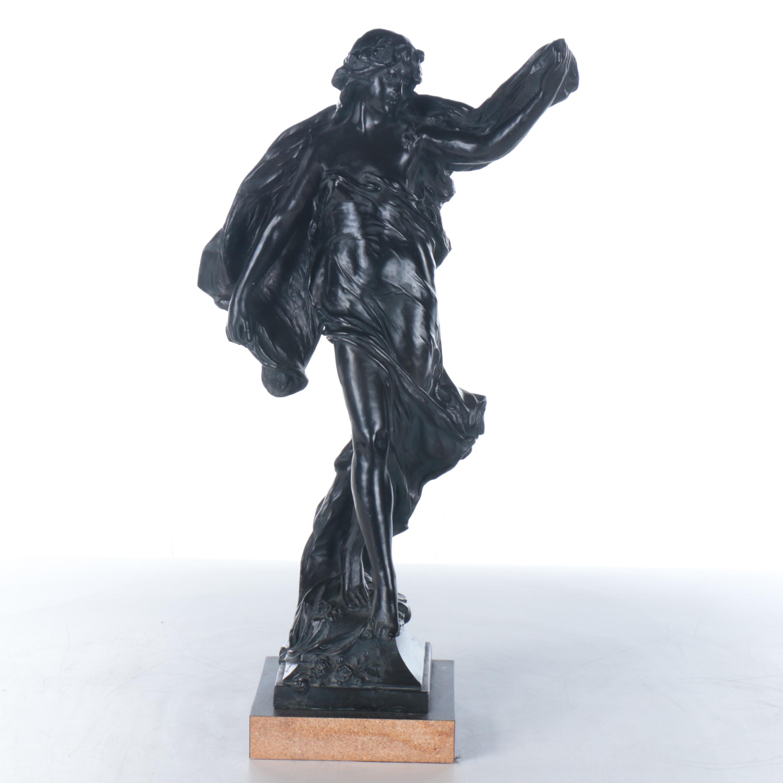 Austin Productions Composite Sculpture After Eugène Marioton "La Grace," 1983