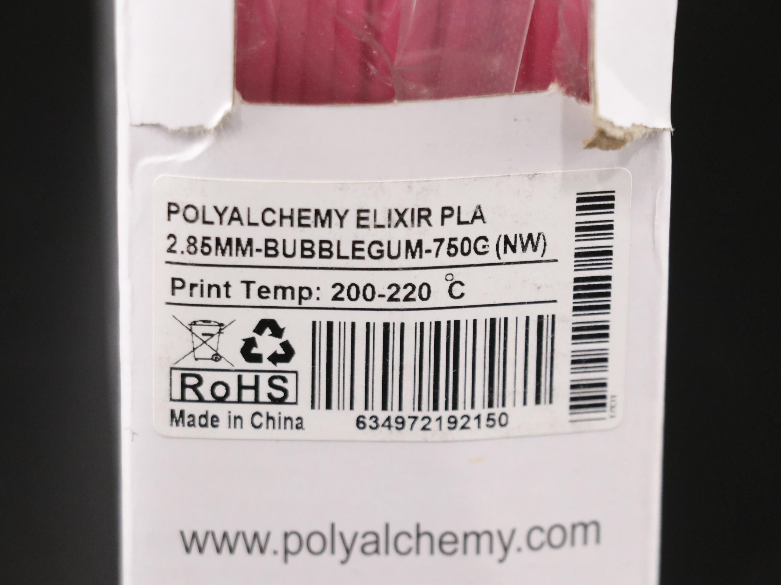 3D Printer 2.85mm PLA Filament by Polyalchemy