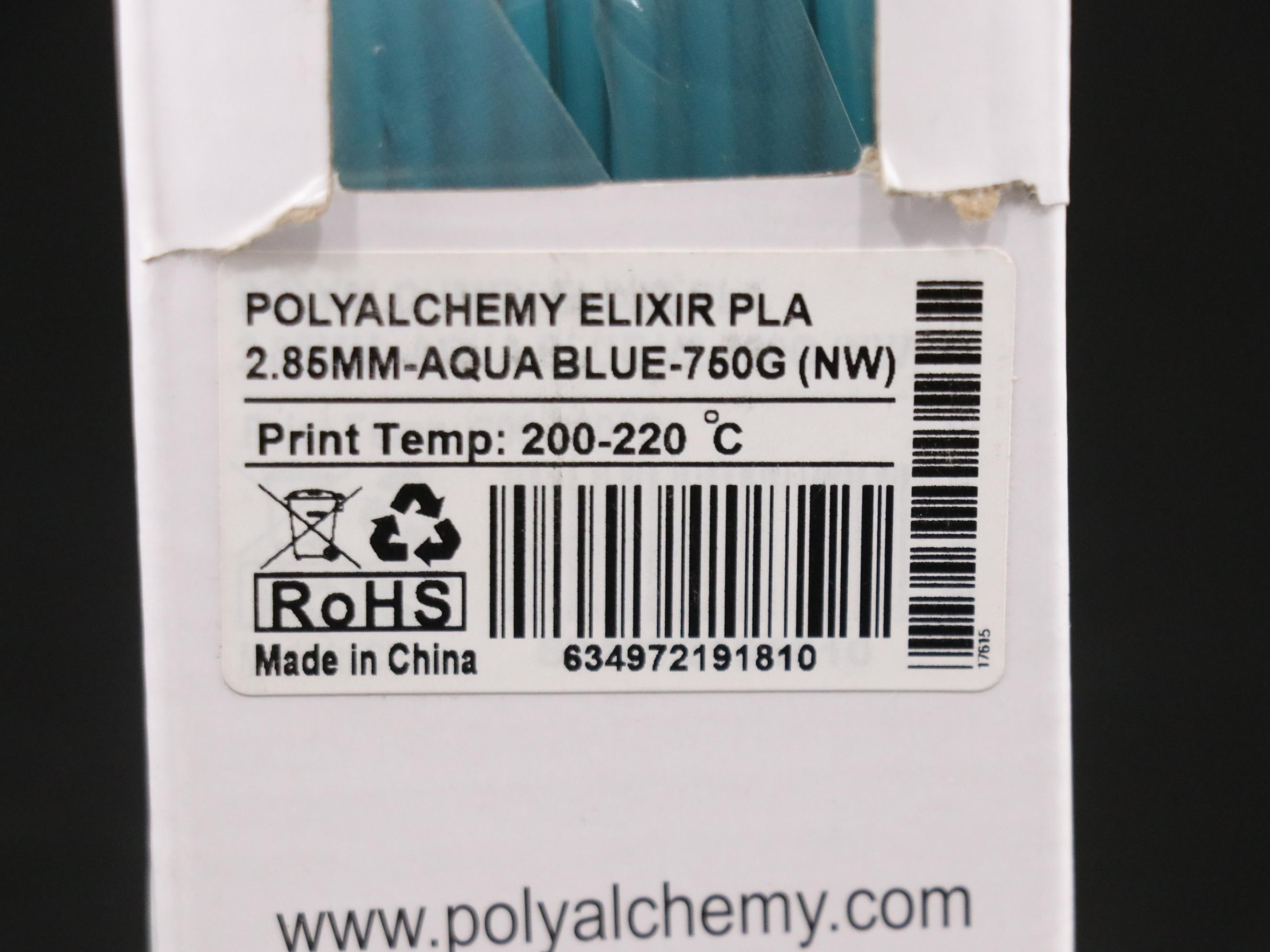 3D Printer 2.85mm PLA Filament by Polyalchemy