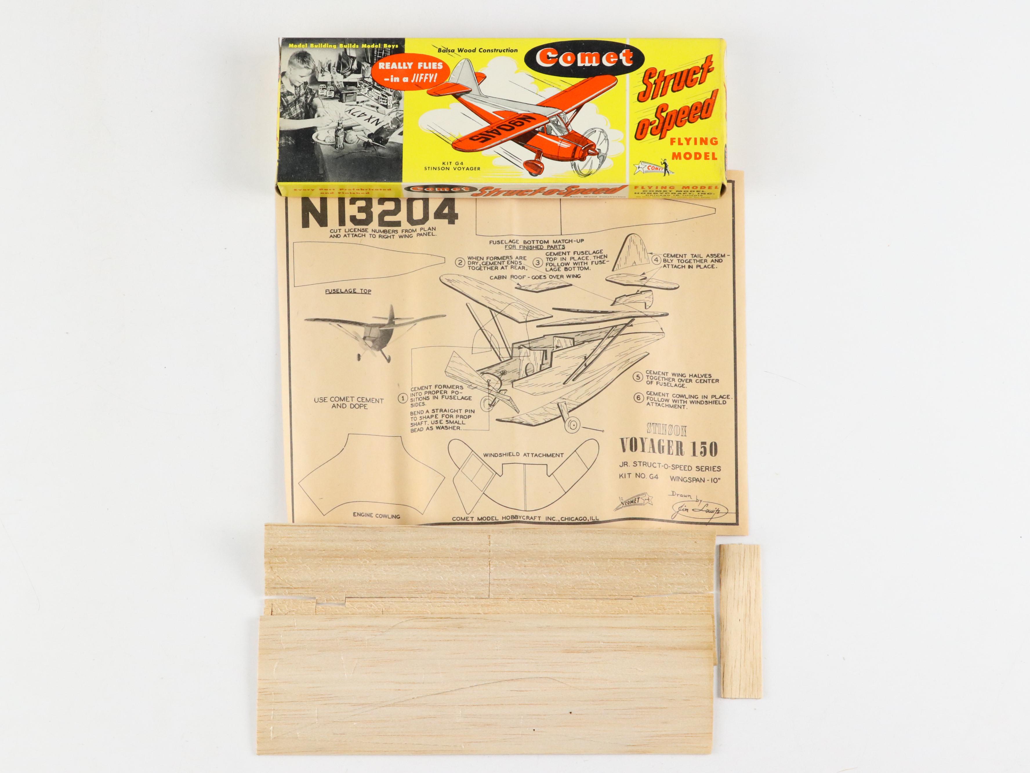 Comet "Sabre Jet F86D", "Mustang F-51" and More Balsa Wood Airplane Kits