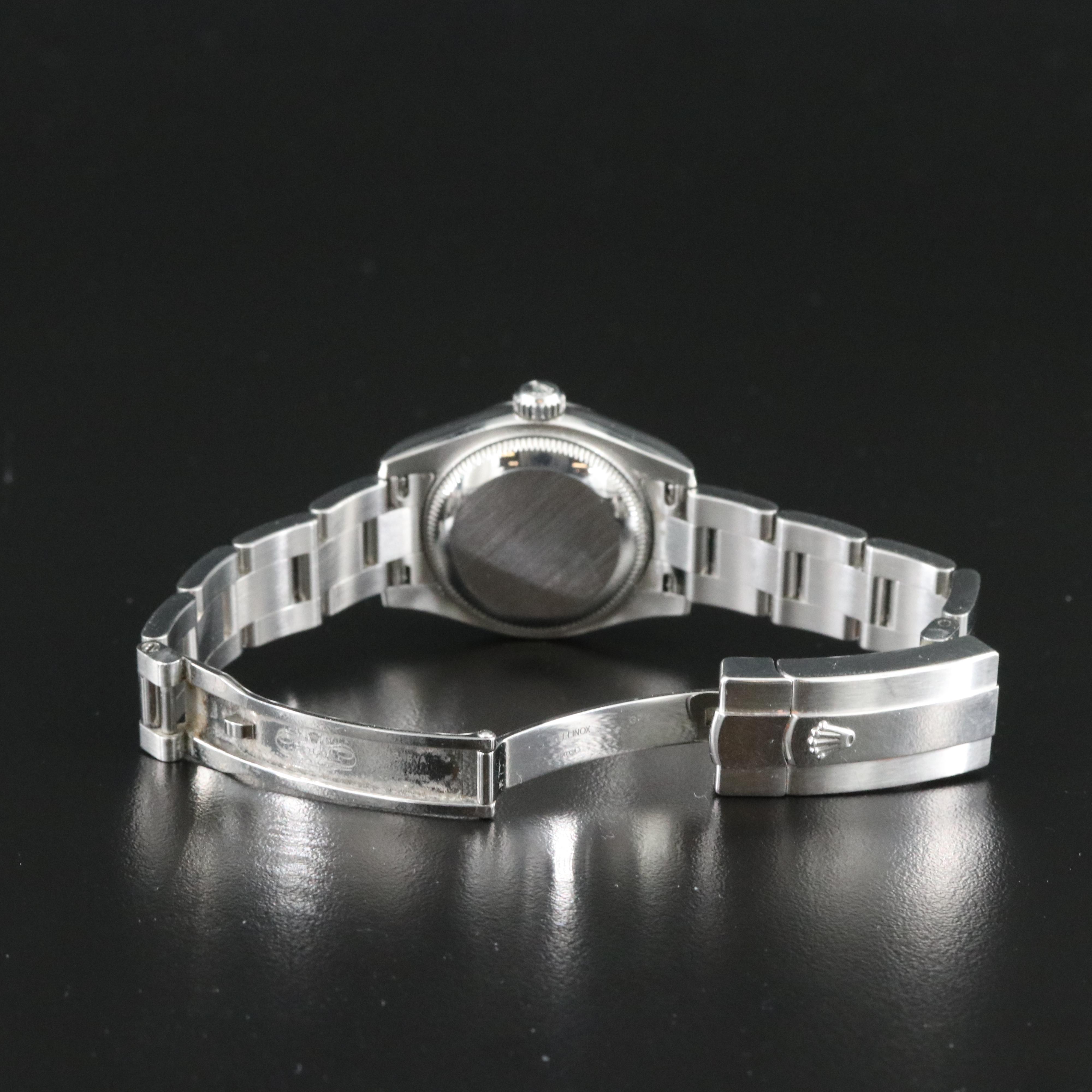 Rolex Rhodium Roman Numerals Dial Datejust Watch