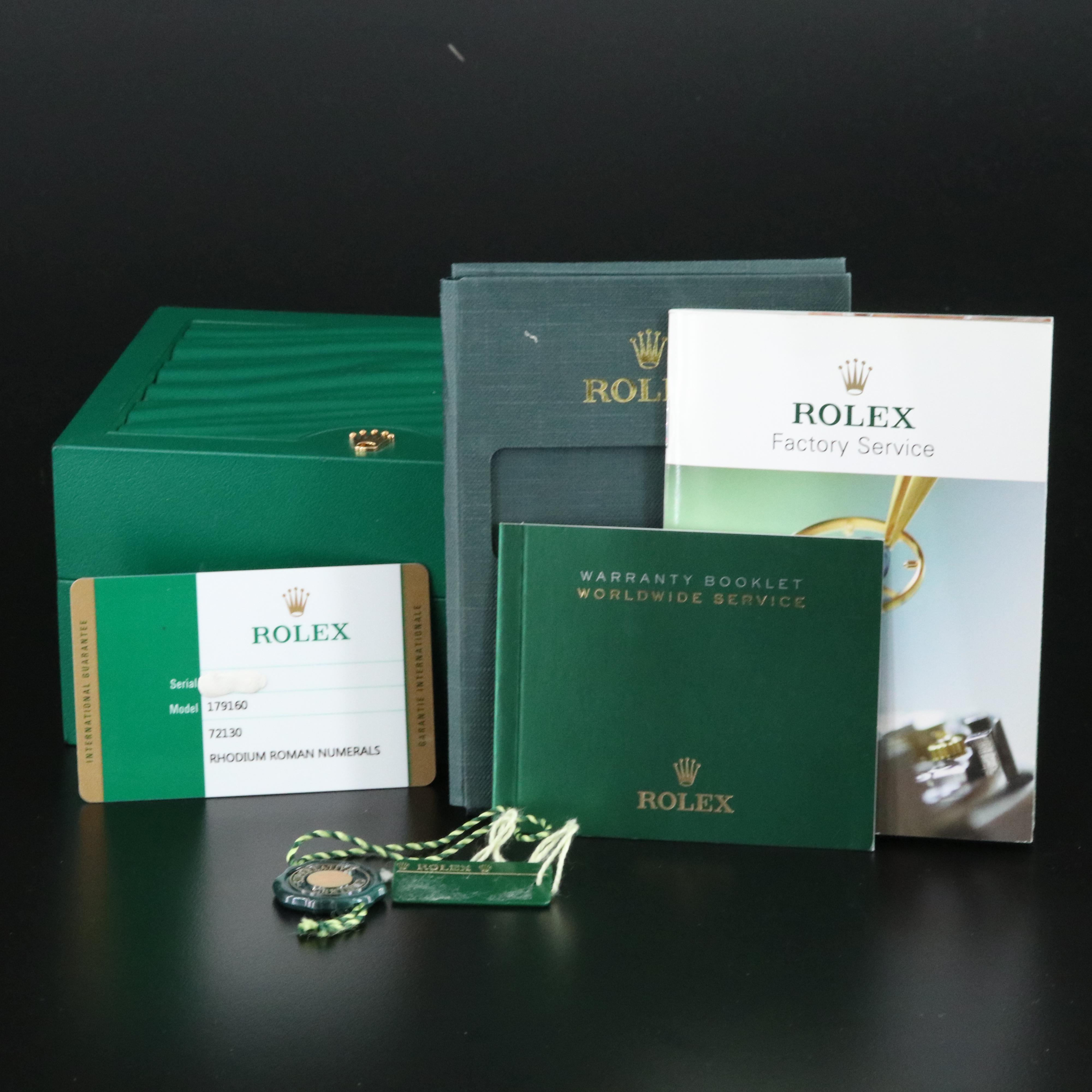 Rolex Rhodium Roman Numerals Dial Datejust Watch