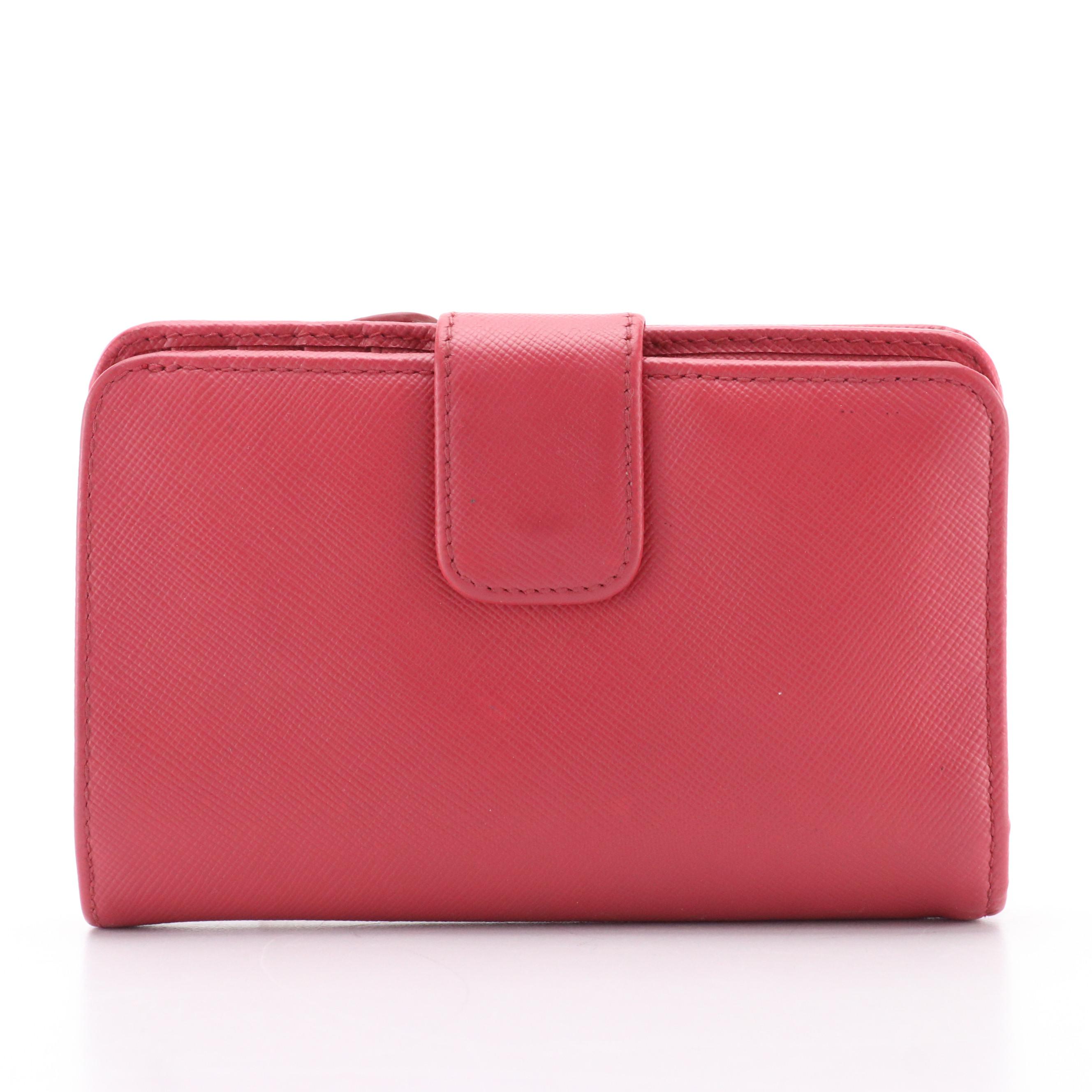 Prada Saffiano Leather Compact Wallet