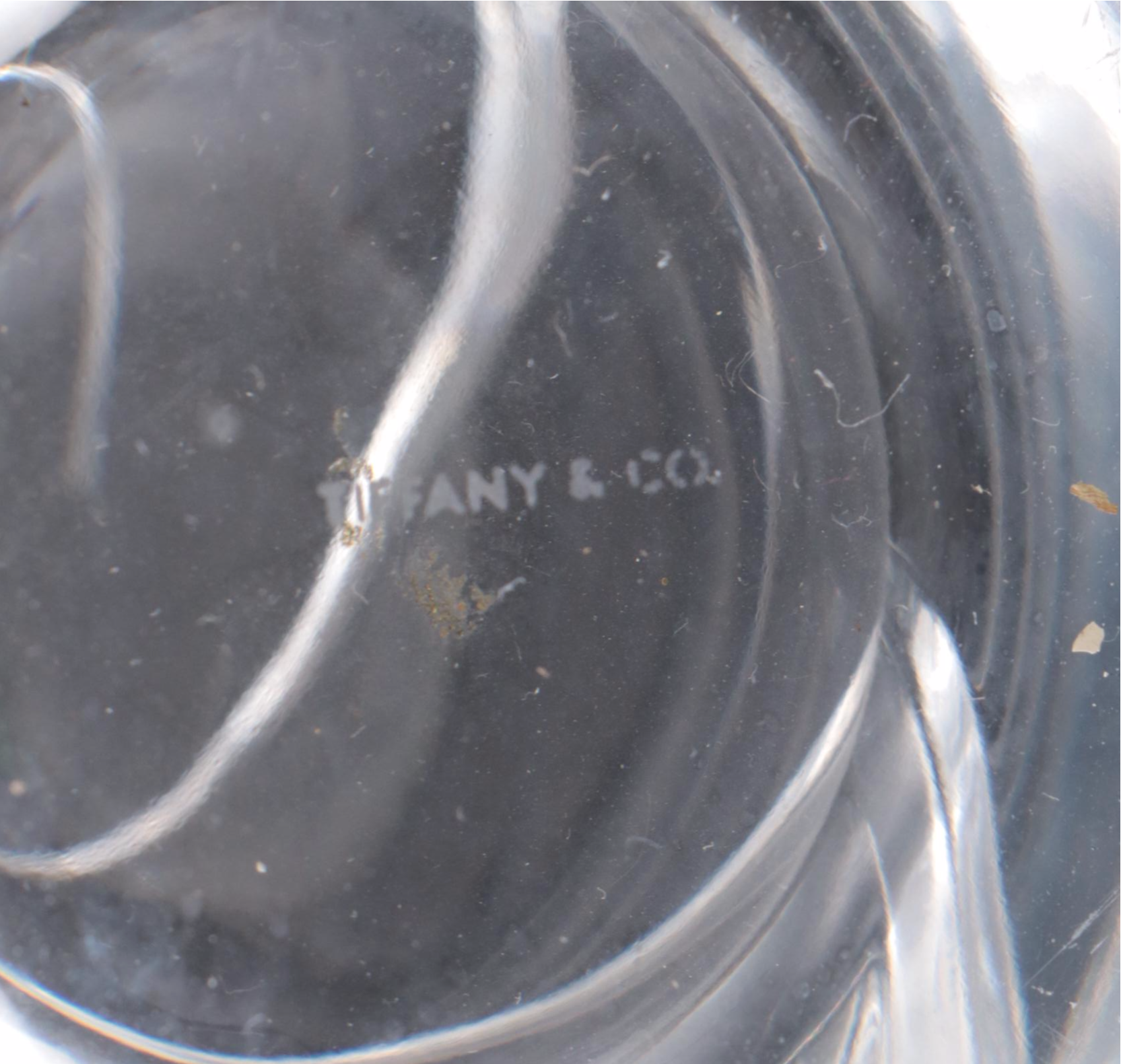 Tiffany & Co. "Swirl Optic" Crystal Vase, 1996–2015