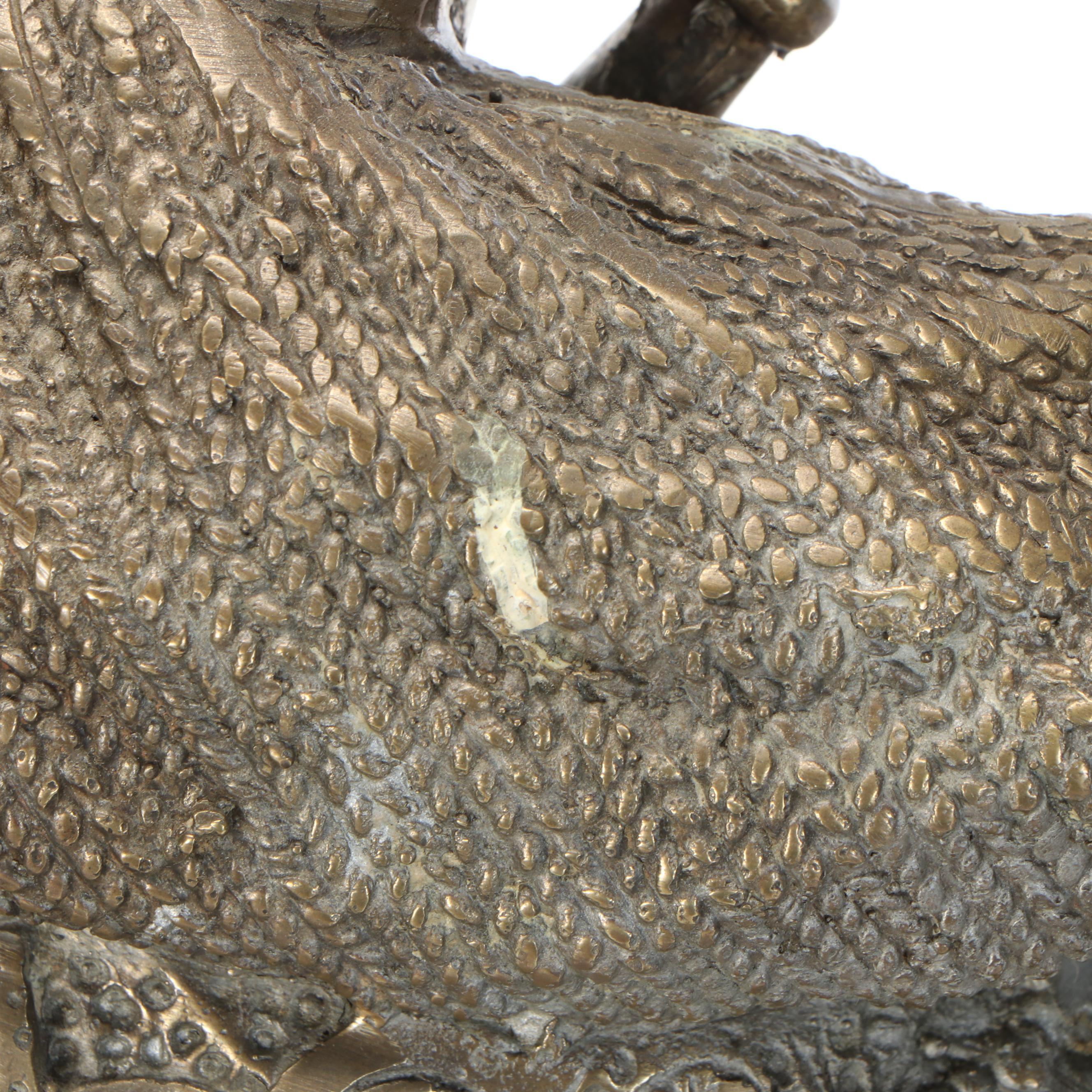 Napoleon III Style Brass Sculpture After Alfred Dubucand's  "Camel Hunter"