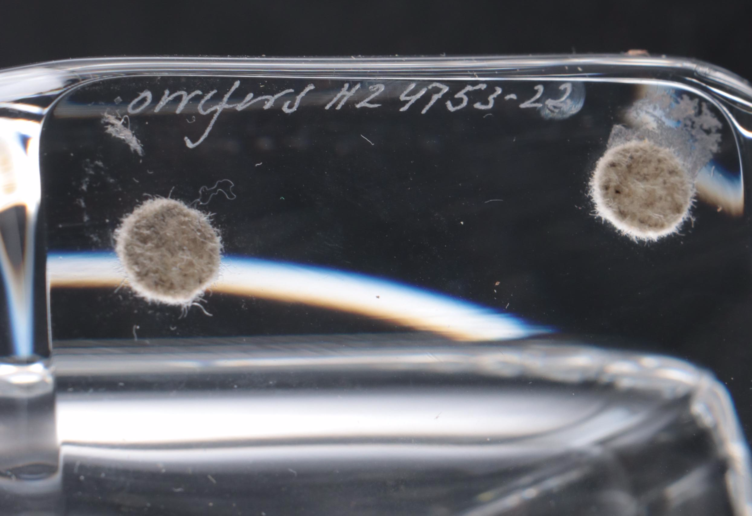 Orrefors Modern Style Rectangular Crystal Vase