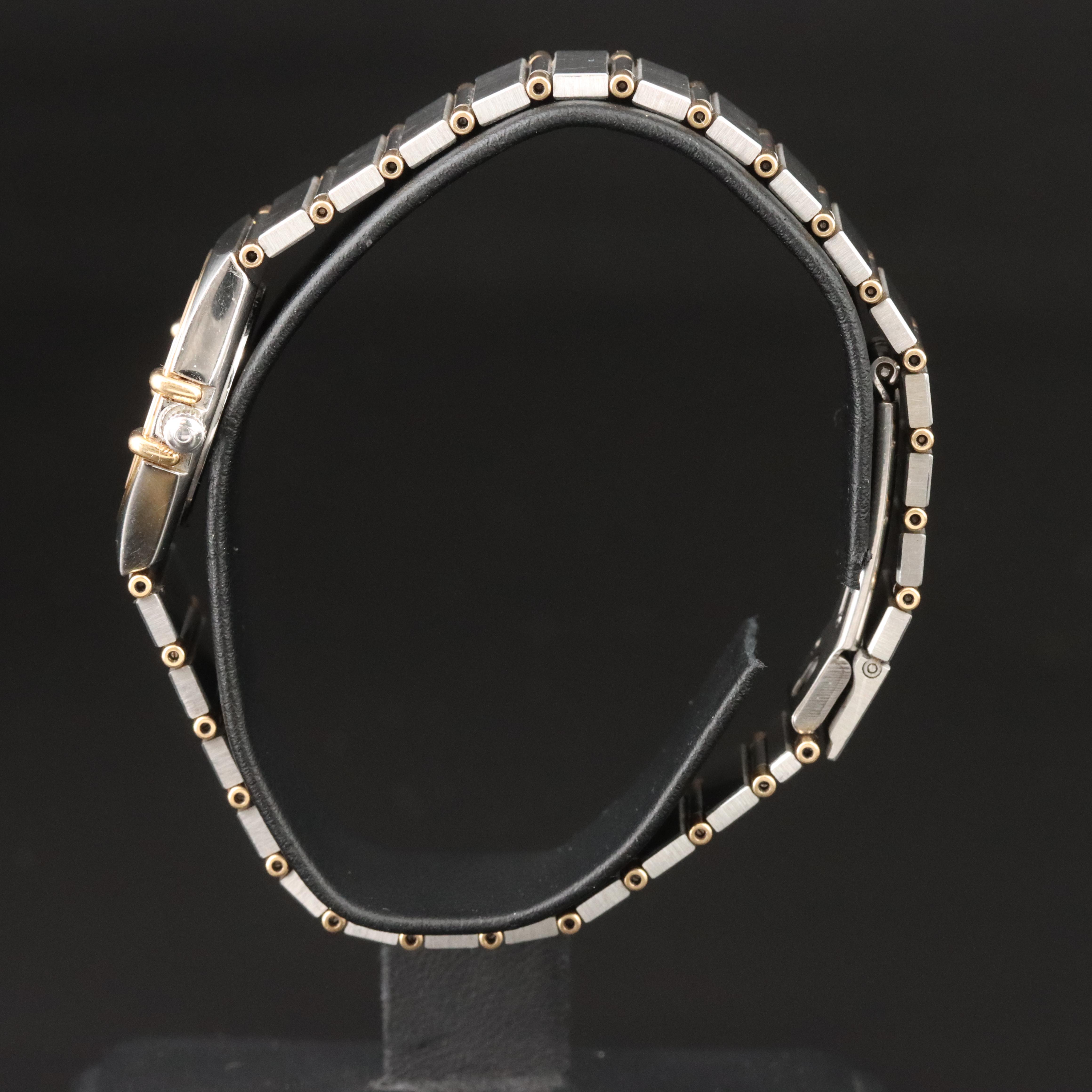 Omega Constellation 895.1080.1 Diamond 18K Gold Steel Quartz Watch