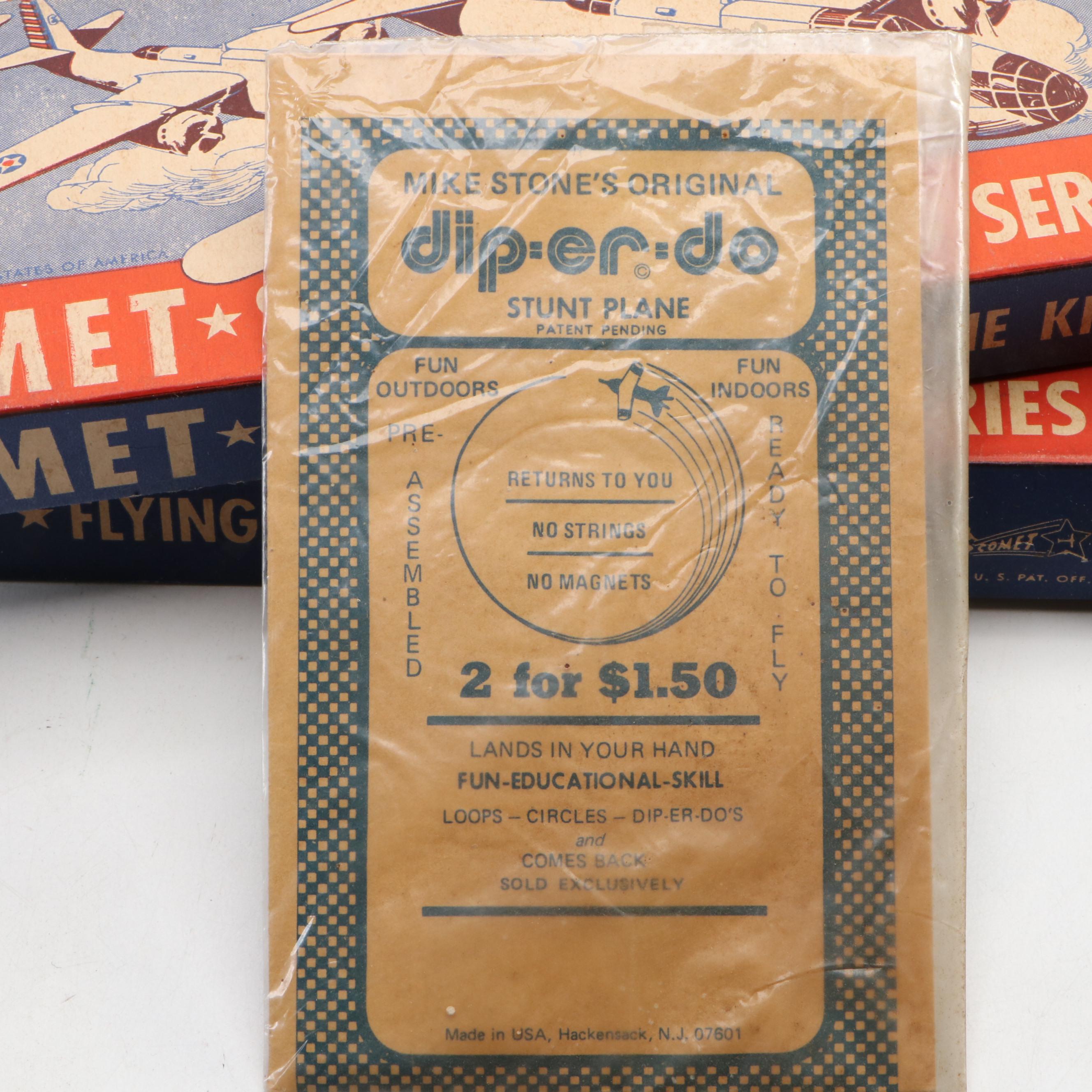 Comet "Supermarine Spitfire," "Phantom Fury" Model Airplane Kits with Brochures